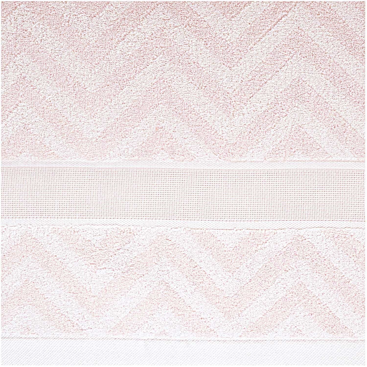 Drap de douche zigzag poudre 70x140cm from Rico Design
