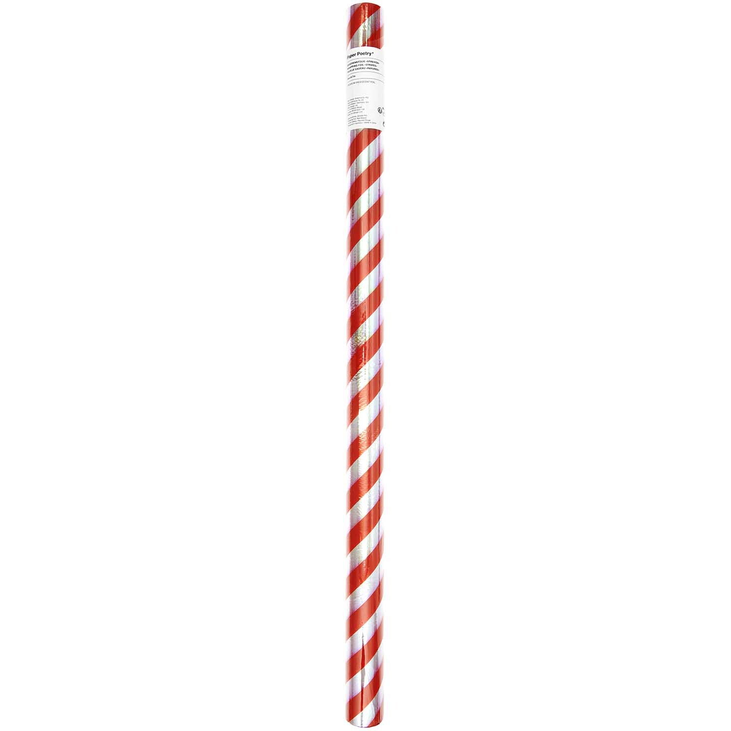 Paper Poetry film cadeau rayures rouge-blanc 200x70cm from Rico Design