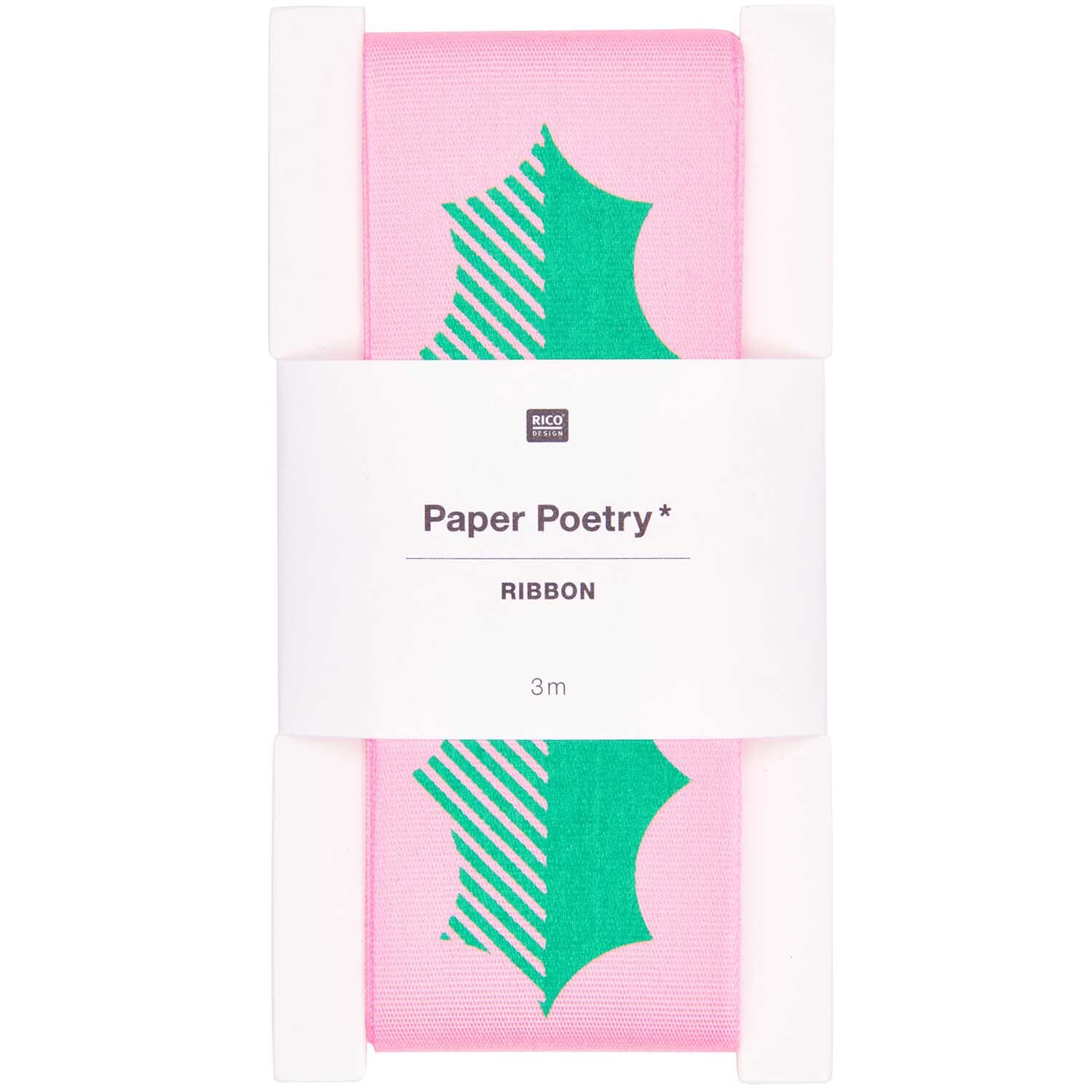 Paper Poetry Taftband Ilex 38mm 3m von Rico Design