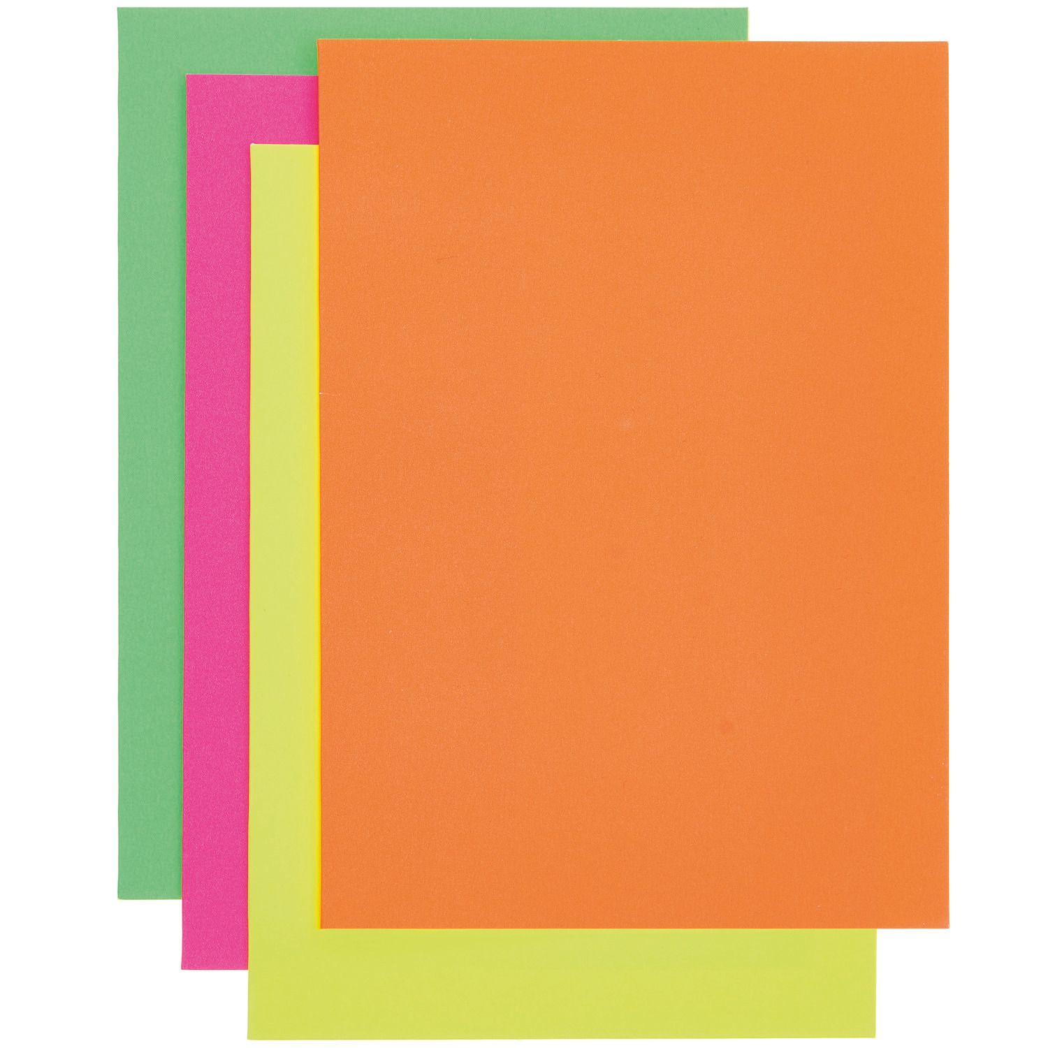 Paper Poetry Kartenset Neon Mix B6/B6, 24-teilig, von Rico Design. Bunte Karten in Orange, Grün, Pink und Gelb. Ideal für kreative Projekte.