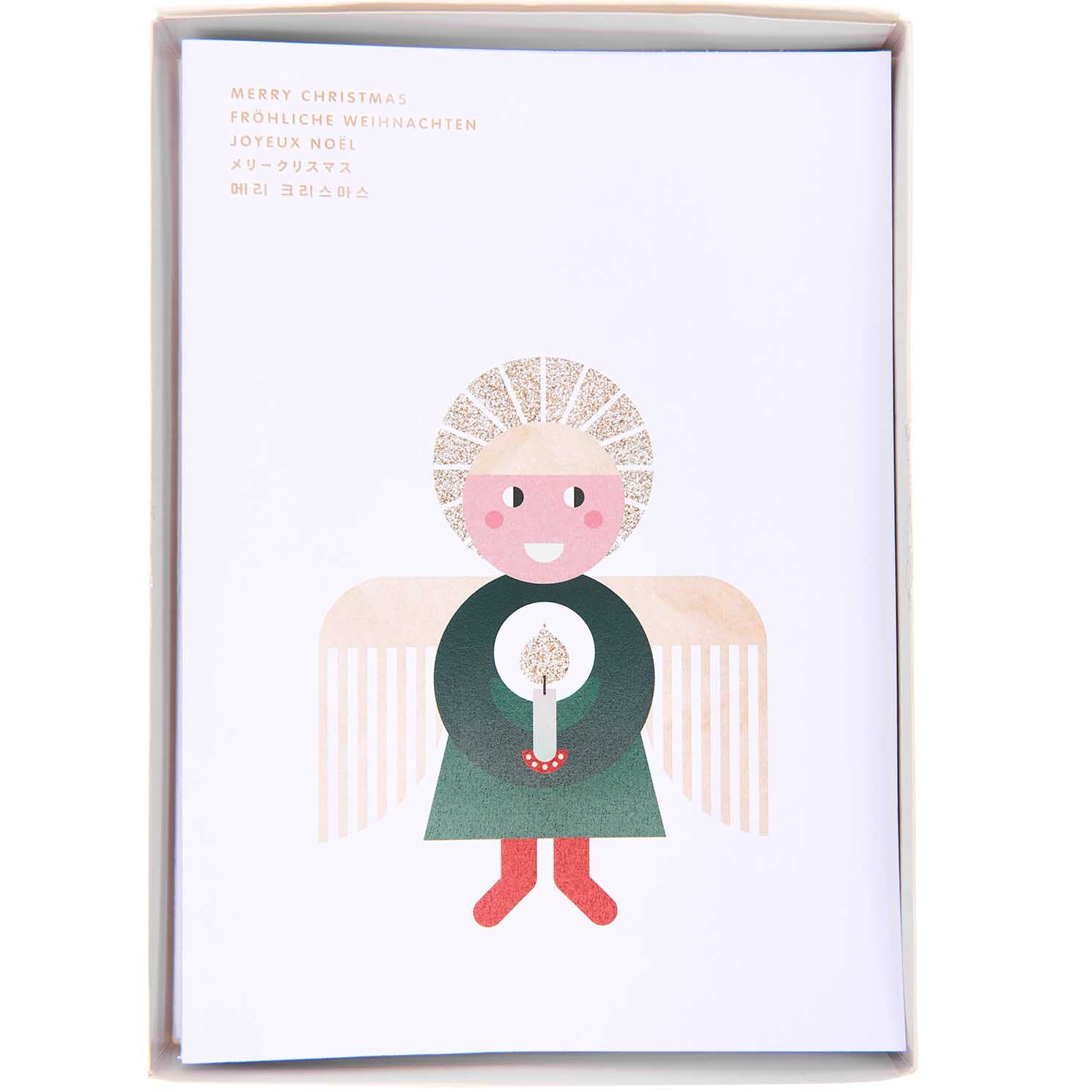 Paper Poetry Kartenset Engel A5 weiß 16-teilig von Rico Design