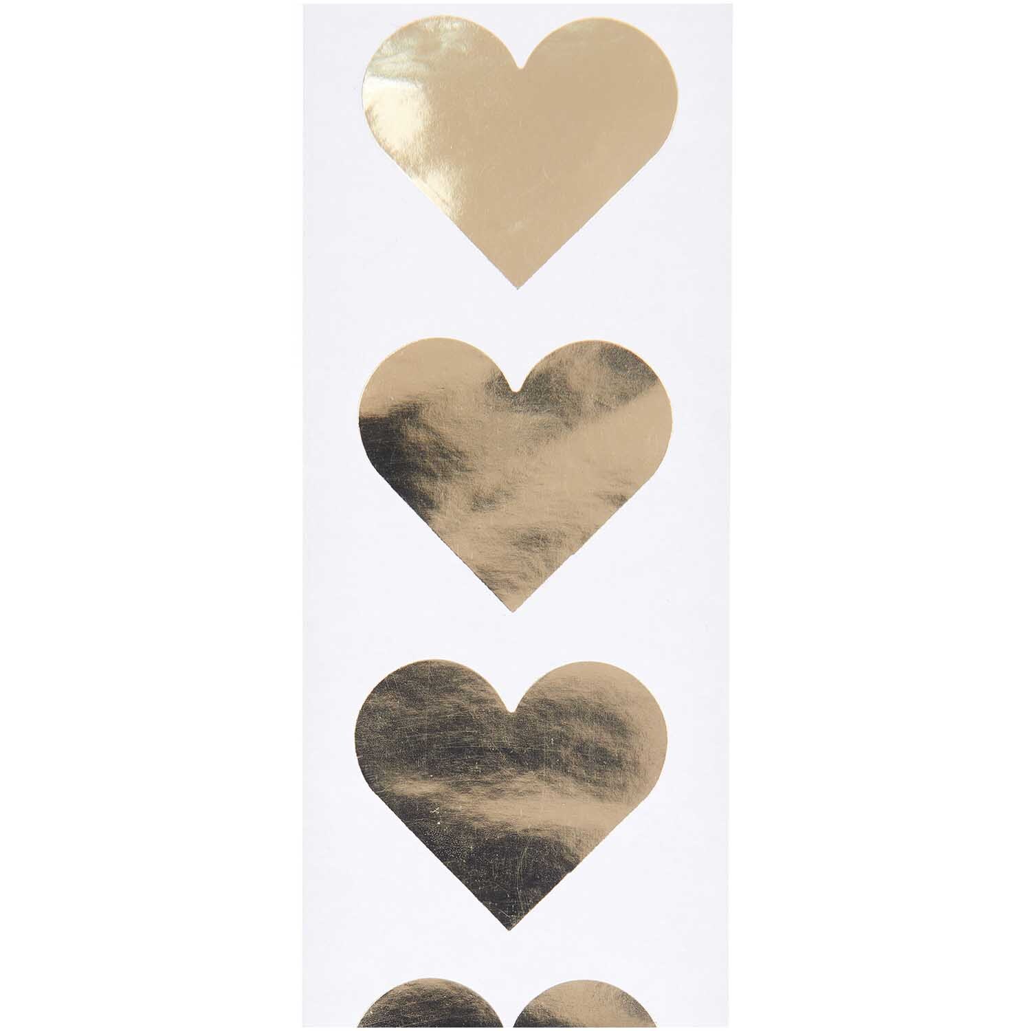 Paper Poetry Sticker Herzen 5cm 120 Stück auf der Rolle Hot Foil Farbe Gold von Rico Design Paper Poetry Sticker Herzen 5cm zeigen goldene Herzsticker auf einer Rolle. Ideal für kreative Projekte. Marke: Rico Design.