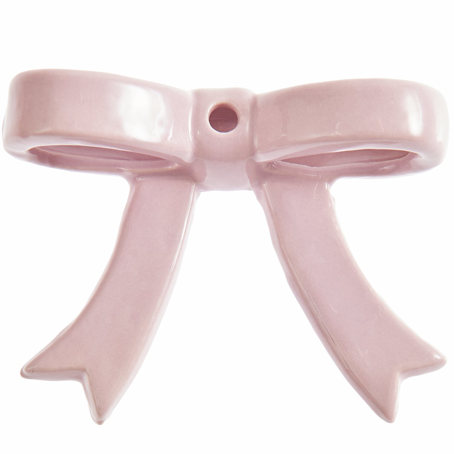 Keramik Kerzenhalter Schleife Flieder 3,5x11x7cm von Rico Design