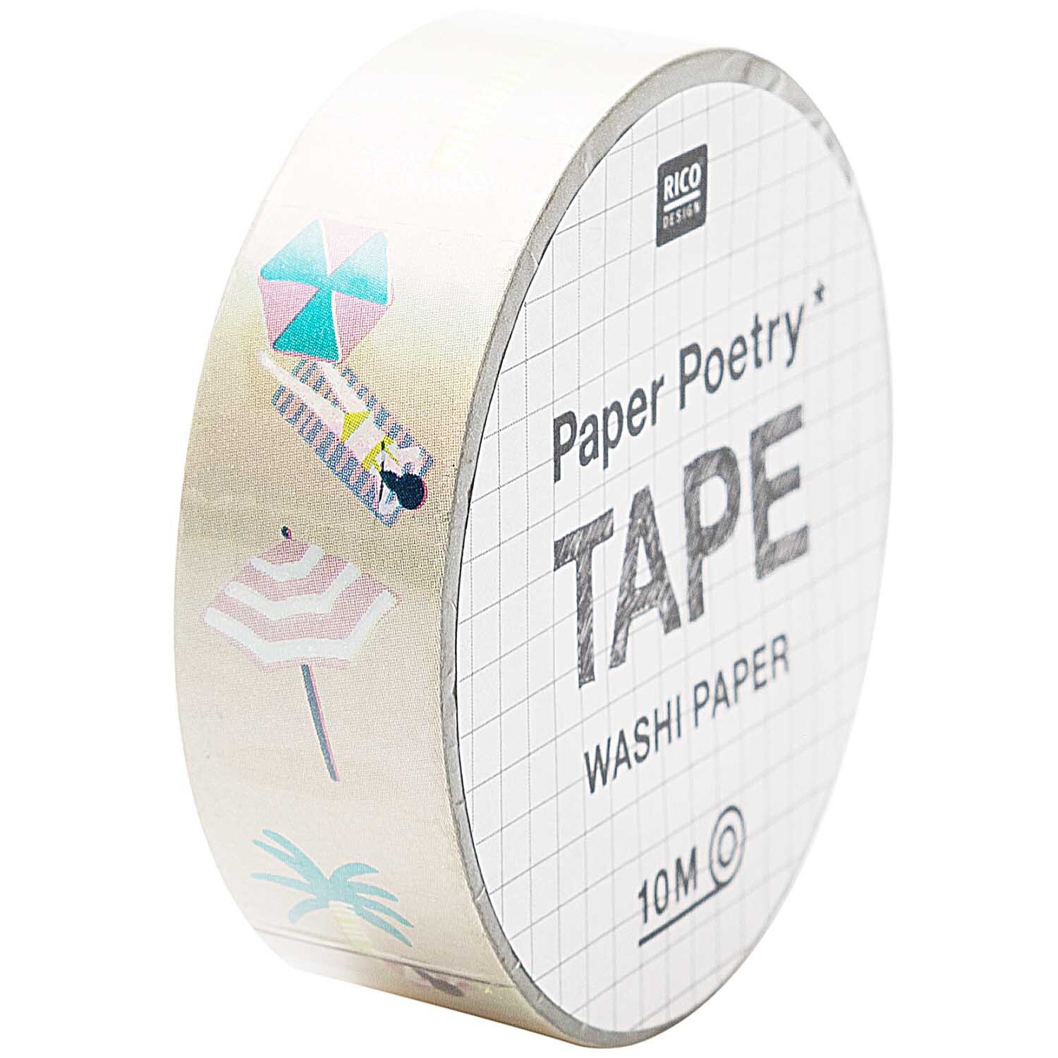 Paper Poetry Tape Beach 1,5cm 10m von Rico Design