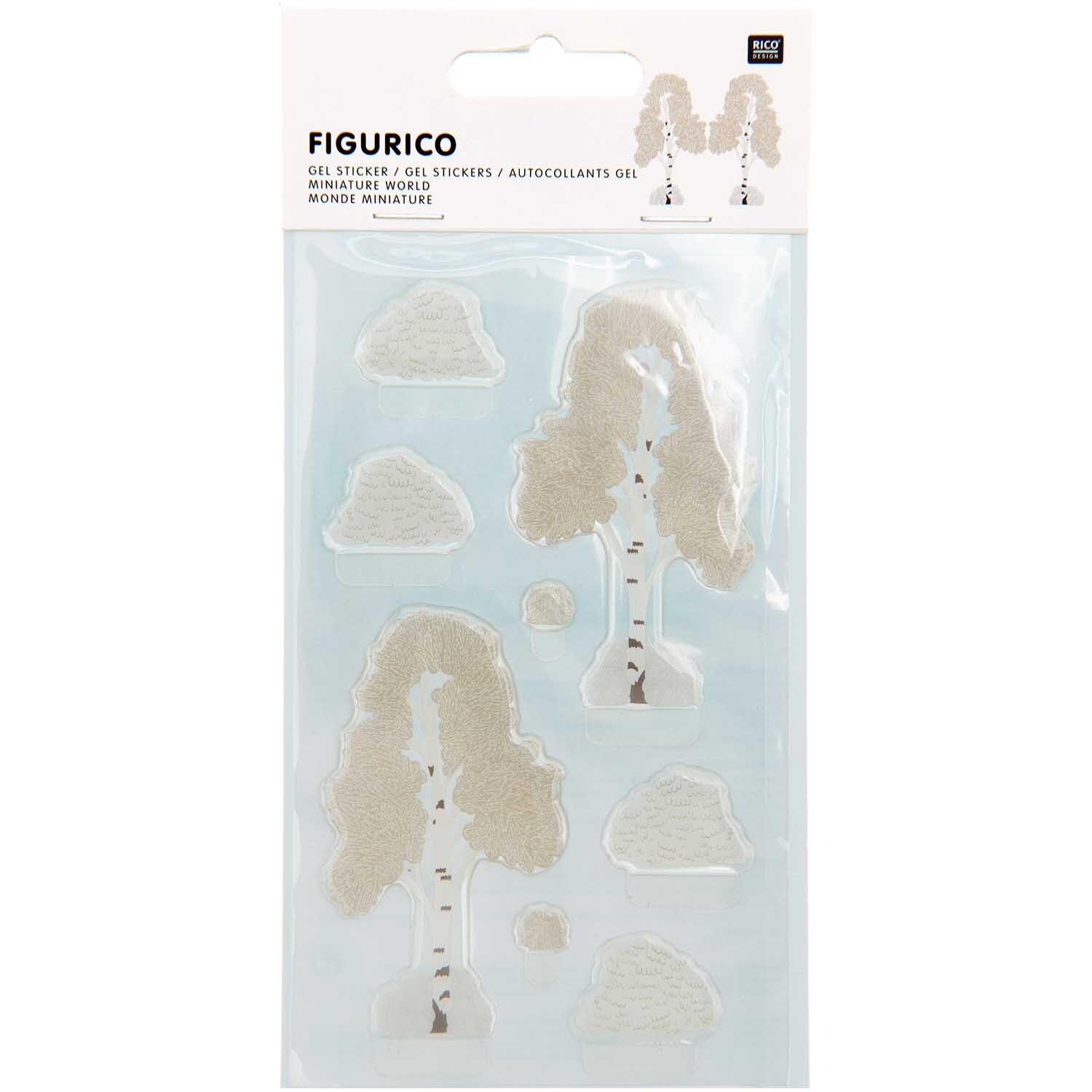 Figurico Gelsticker Verschneite Bäume von Rico Design