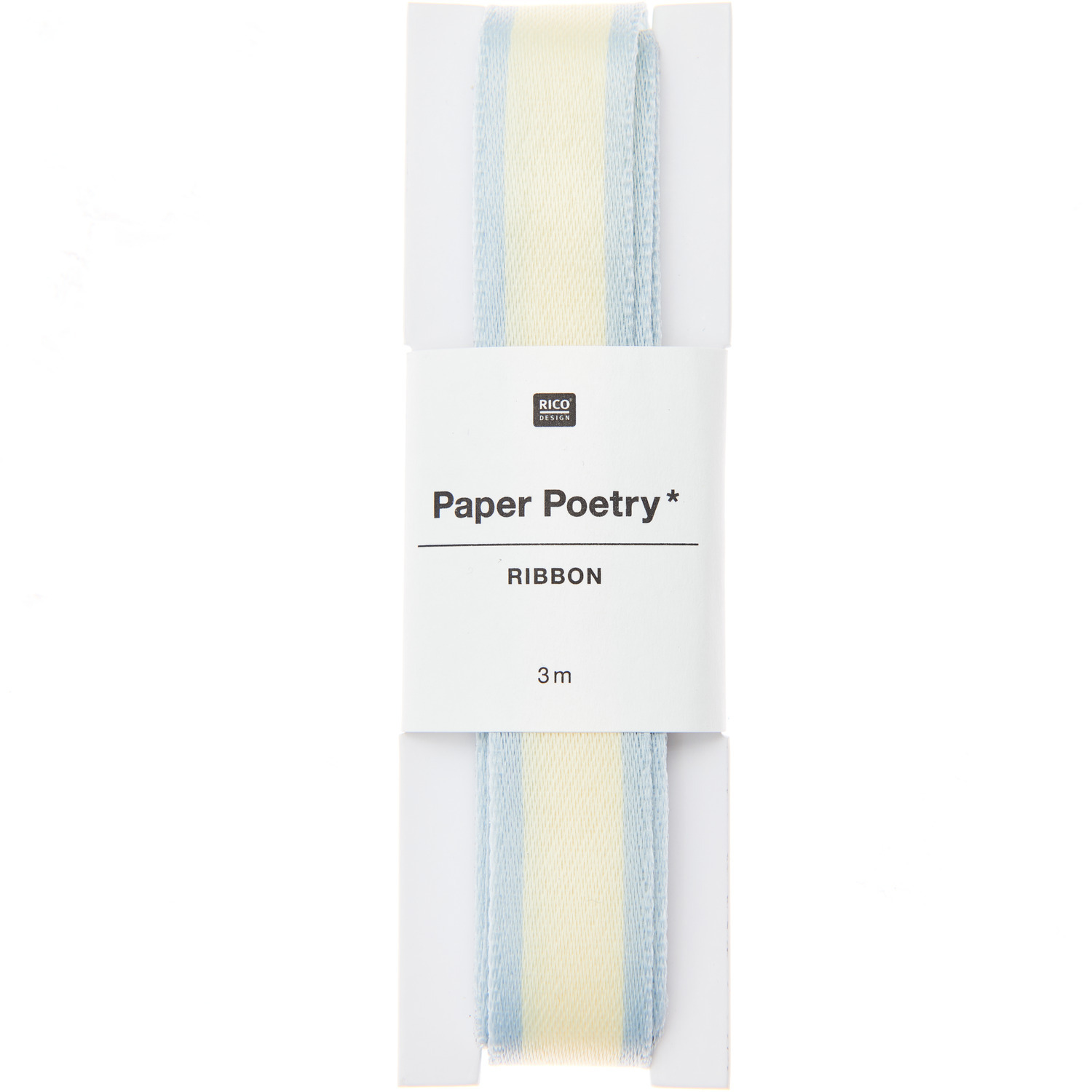 Paper Poetry Ruban à tisser Duo Rayures Jaune/Sauge 16mmx3m from Rico Design