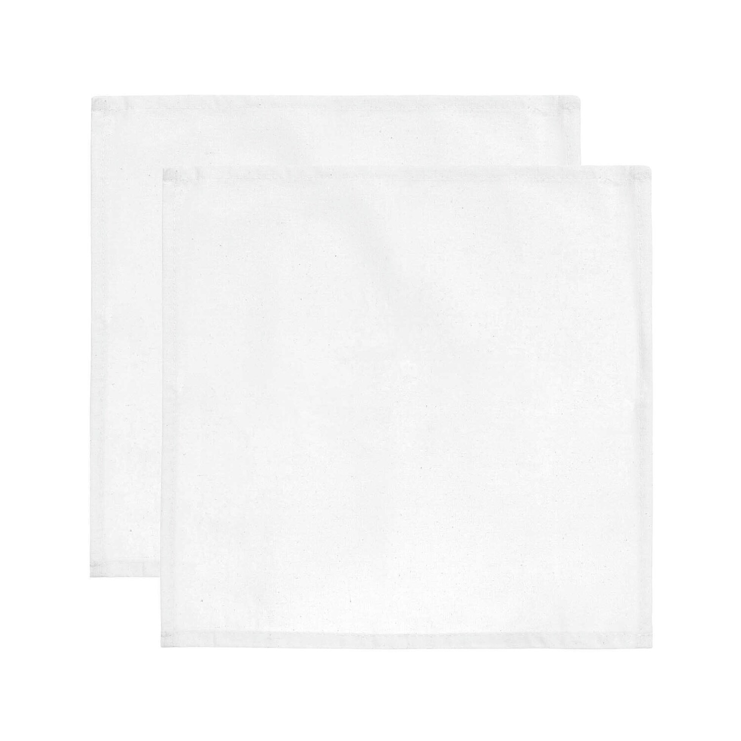 Stoffserviette 2 Stück weiß Größe 30x30cm von Rico Design Stoffserviette 2 Stück weiß von Rico Design, zeigt zwei elegante, weiße Servietten in schlichtem Design. Ideal für stilvolle Tischdekorationen.