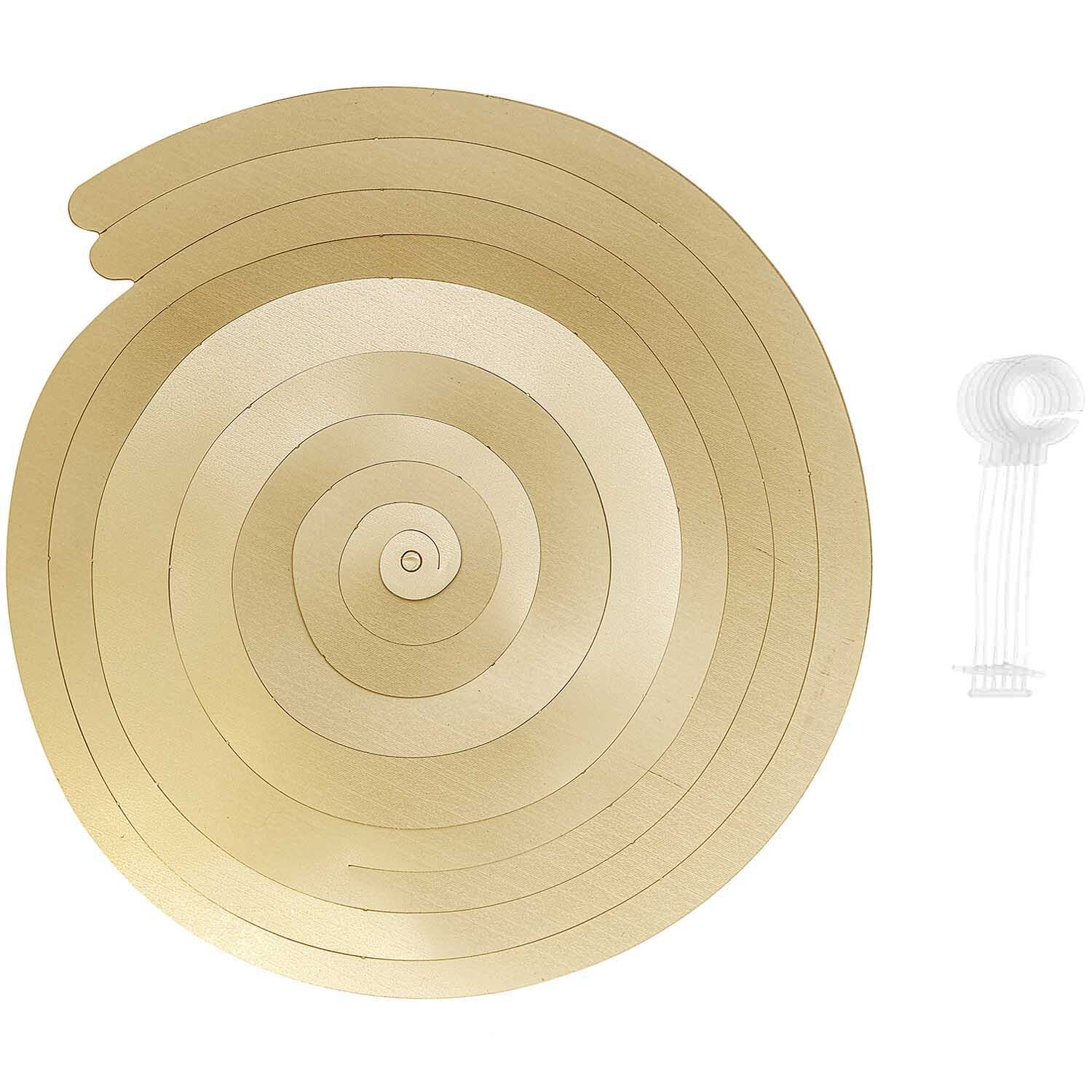 Spiralluftschlangen 60cm 6 Stück Farbe Gold Matt von Rico Design Spiralluftschlangen 60cm 6 Stück von Rico Design in Gold Matt, dekorativ aufgerollt mit Befestigung. Ideal für festliche Anlässe.