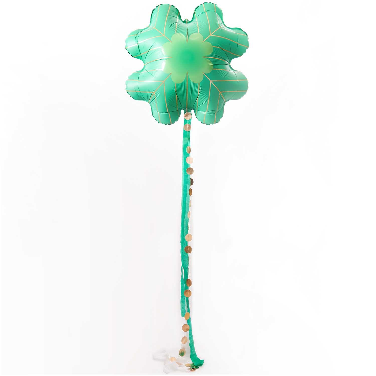 Ballon en plastique Trèfle à quatre feuilles 70cm from Rico Design Folienballon Kleeblatt 70cm in Grün von Rico Design, ideal für festliche Dekorationen.