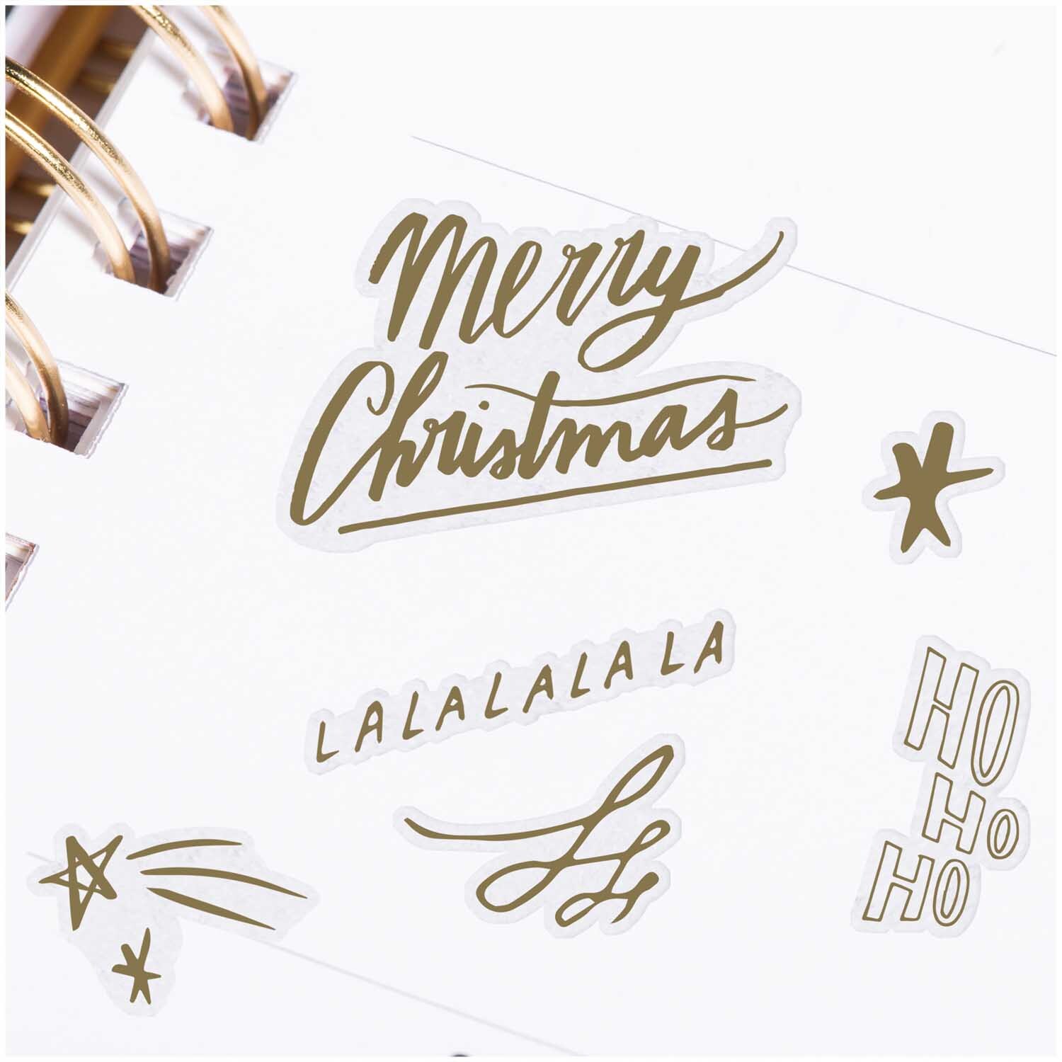 Paper Poetry Gelsticker Jolly Christmas Schrift von Rico Design