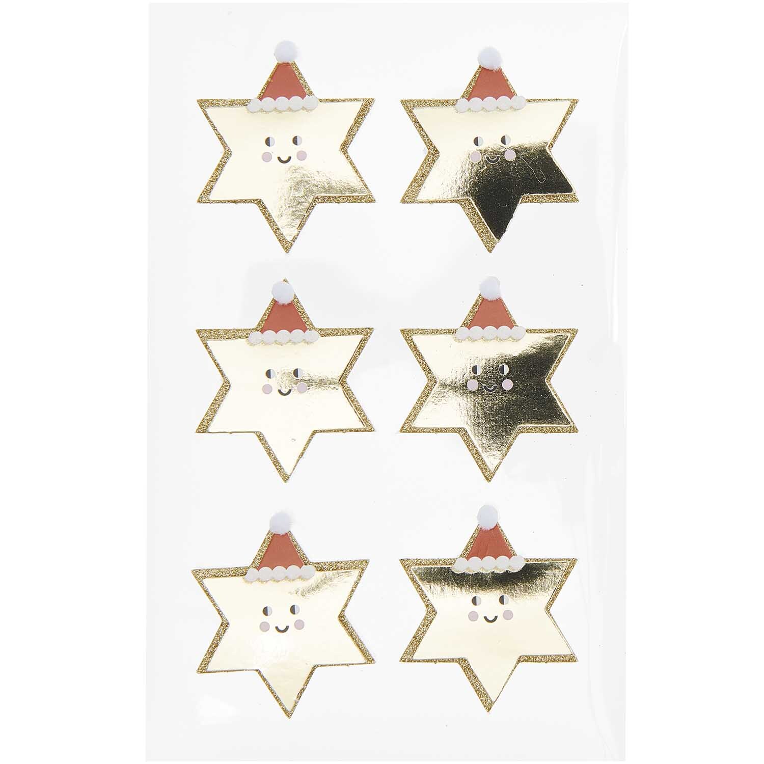 Paper Poetry 3D Sticker Sterne 1 Blatt von Rico Design