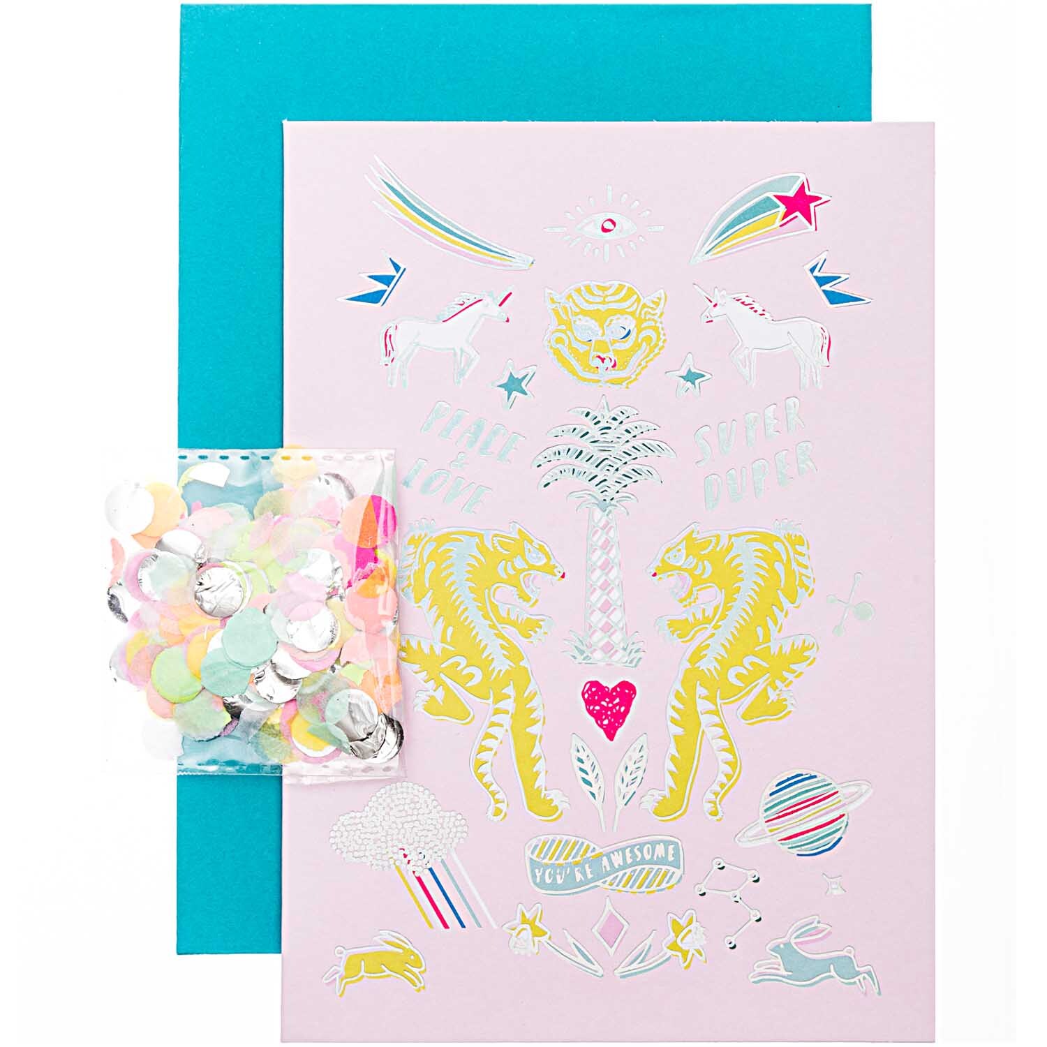 Paper Poetry Grußkartenset Wonderland Tiger von Rico Design