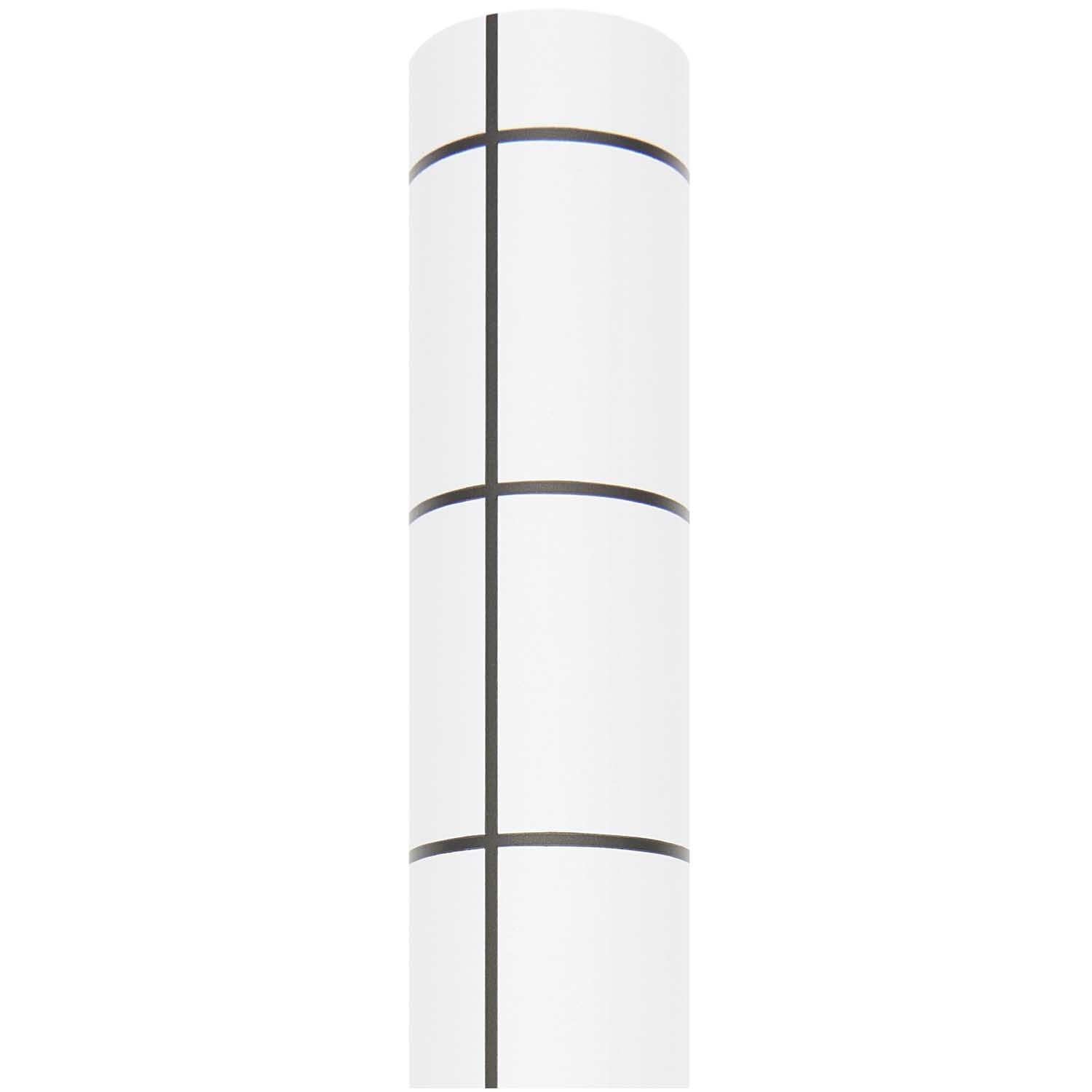 Paper Poetry Geschenkpapier mit schwarzem Rastermuster, 200x70cm, von Rico Design, aufgerollt.