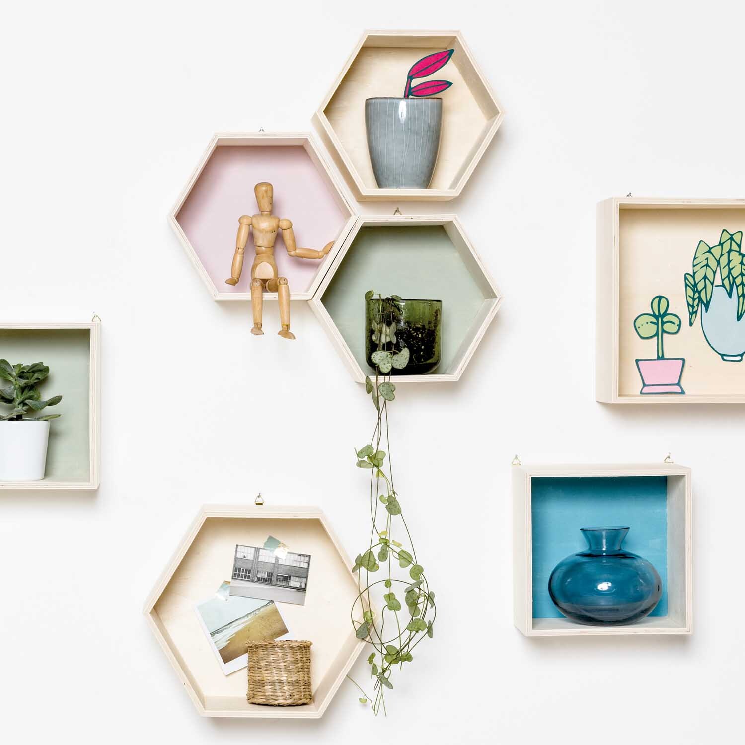 Holzbox Set quadratisch 2-teilig von Rico Design
