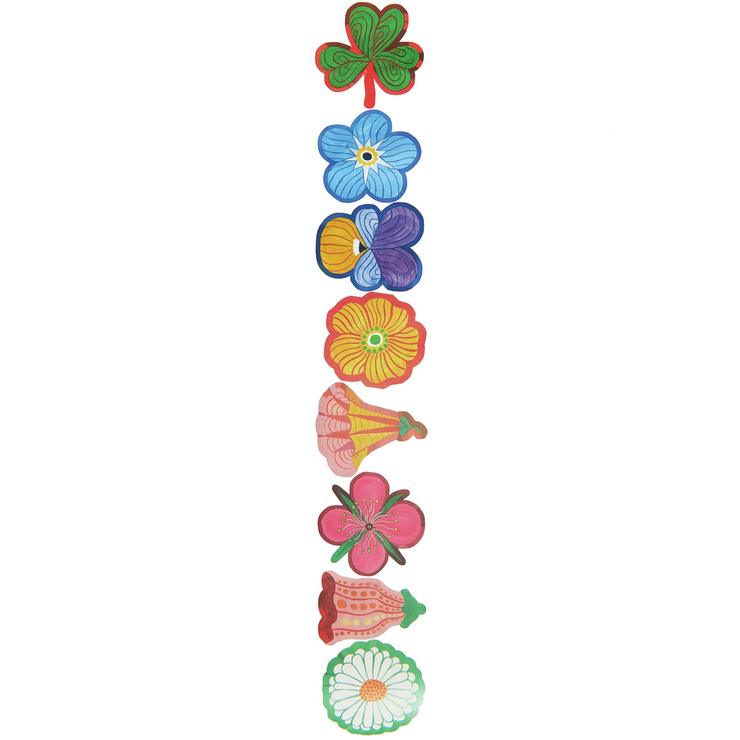 Sticker Midsommar Magic Blumen 100 Stück von Rico Design Sticker Midsommar Magic Blumen: Bunte Blumensticker von Rico Design, 100 Stück, ideal für kreative Projekte.