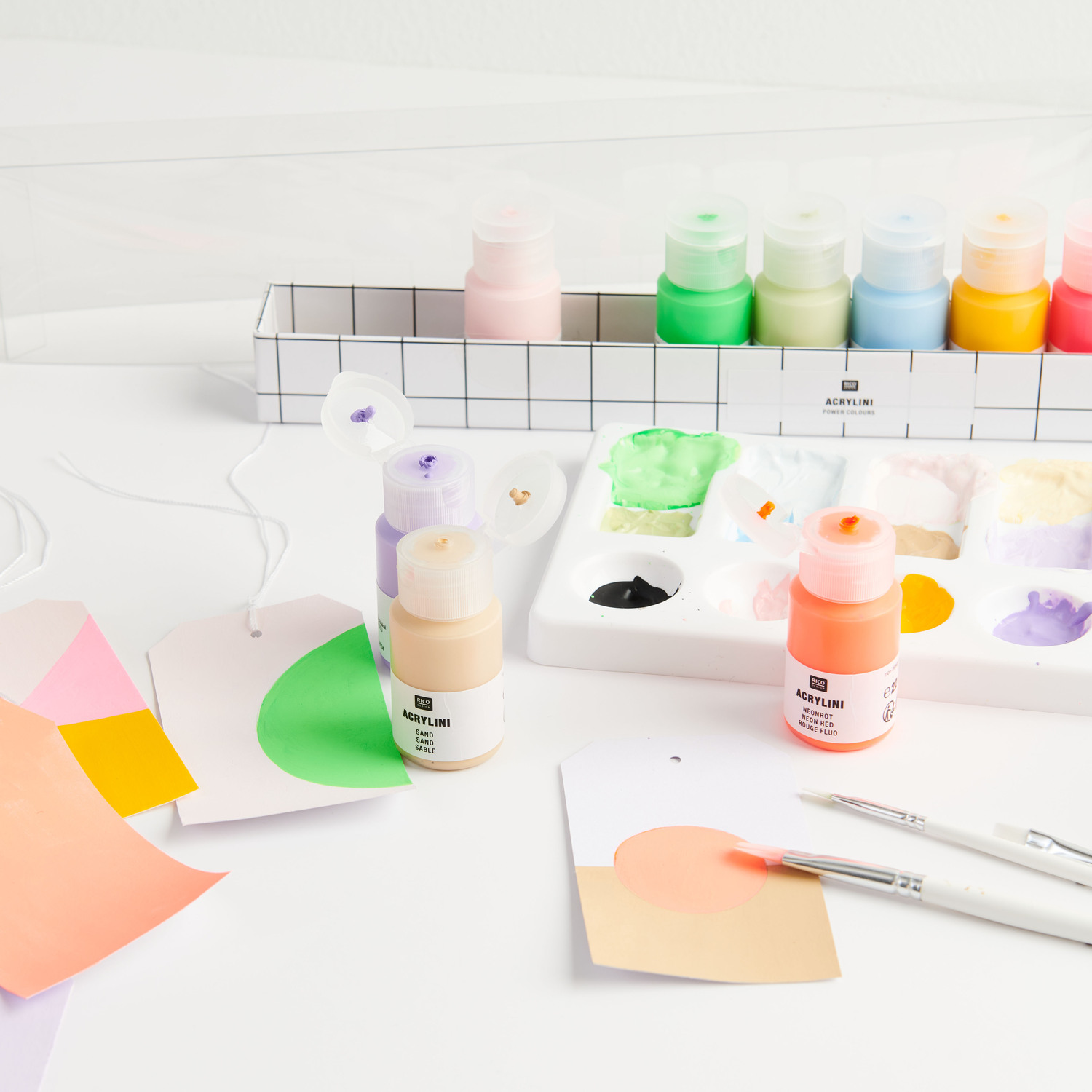 Acrylini Acrylfarben Set Power Colours 12x22ml von Rico Design