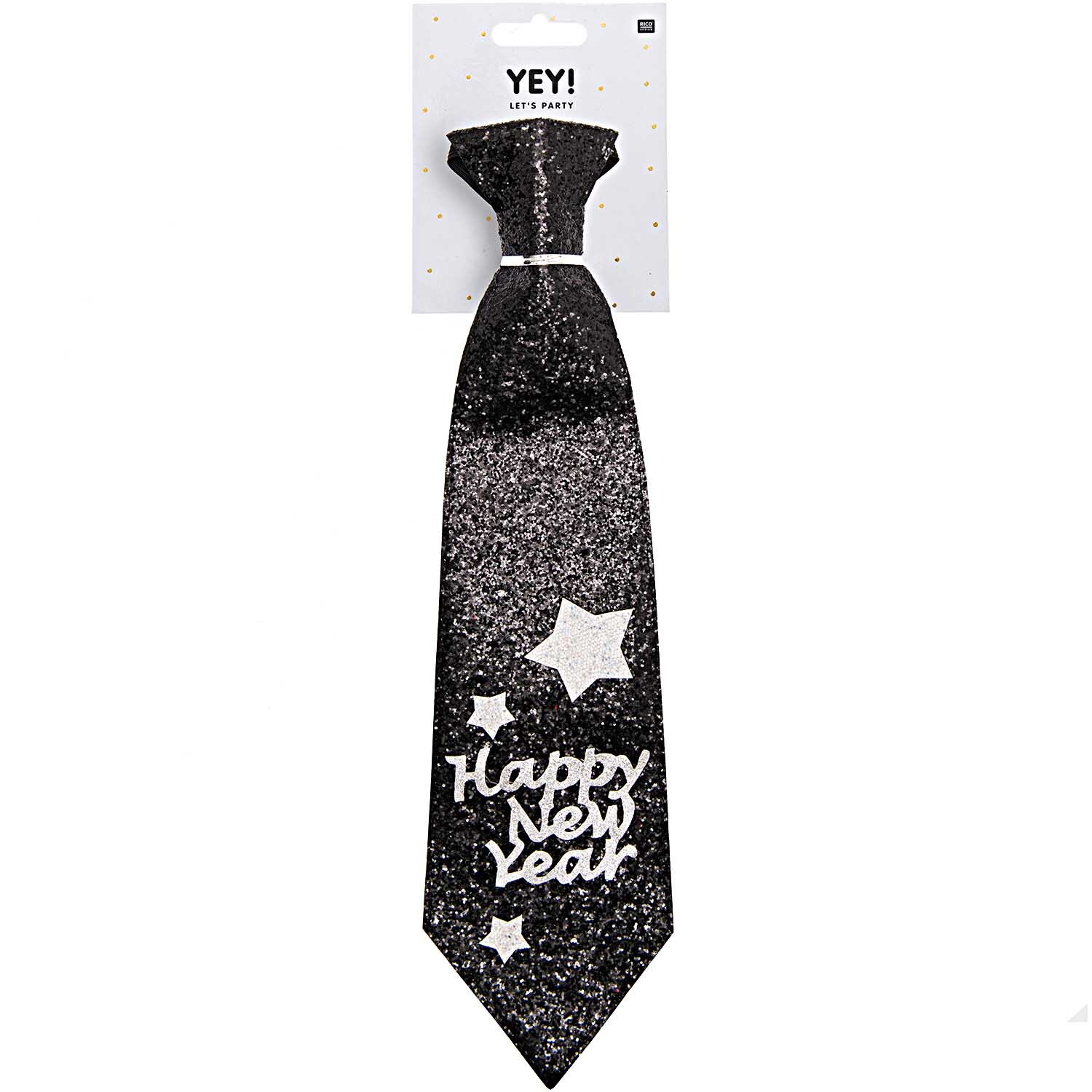 Krawatte Happy New Year 11x40cm von Rico Design