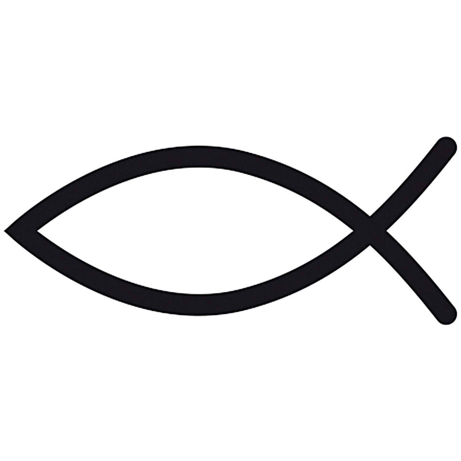 Stempel Fischsymbol 4x4cm von Rico Design zeigt ein schwarzes Fischsymbol auf weißem Hintergrund. Ideal für kreative Projekte.