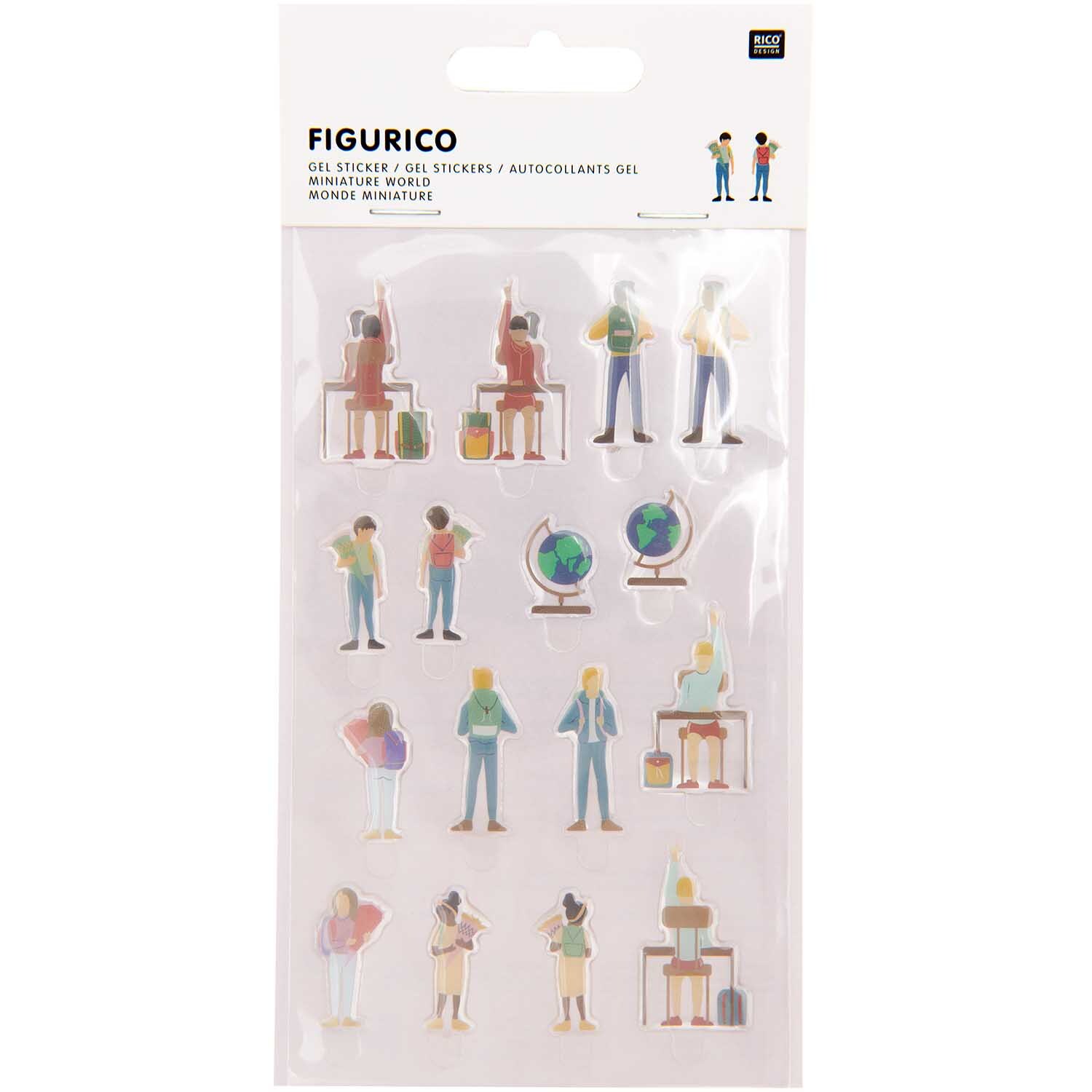 Figurico Gelsticker Schulkinder von Rico Design