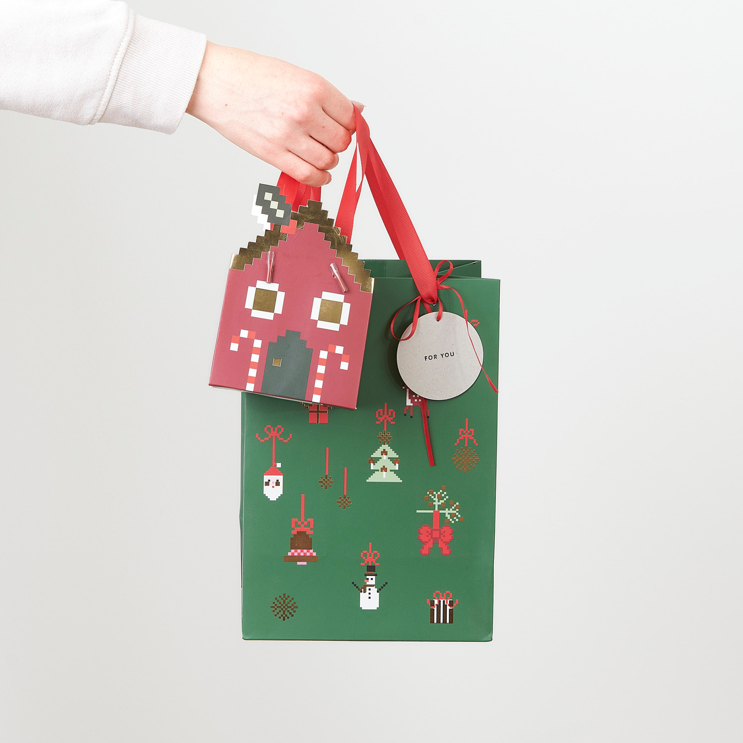 Geschenktüte Lebkuchenhaus Mini  10x14x8cm von Rico Design