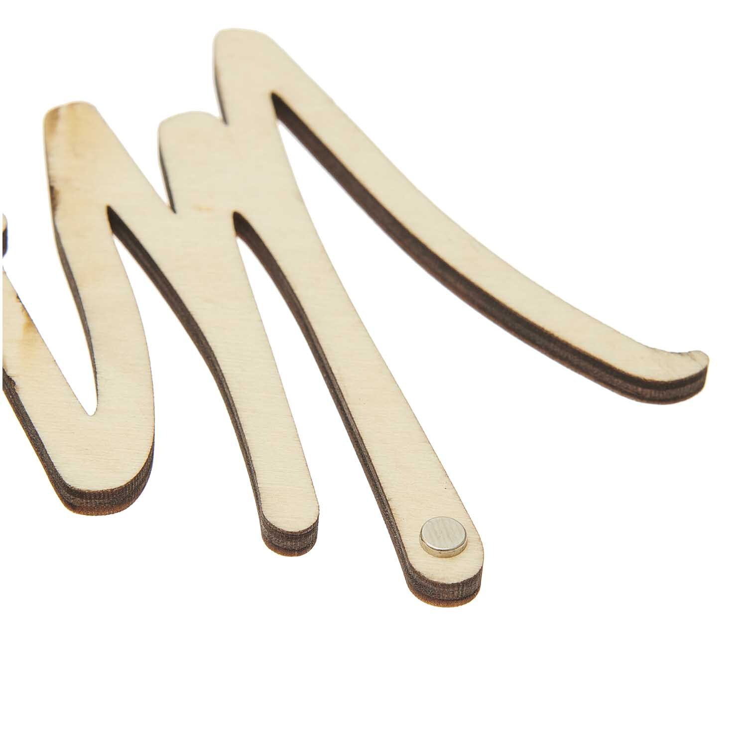 Holzschriftzug magnetisch "Mr & Mrs" 28x11cm von Rico Design