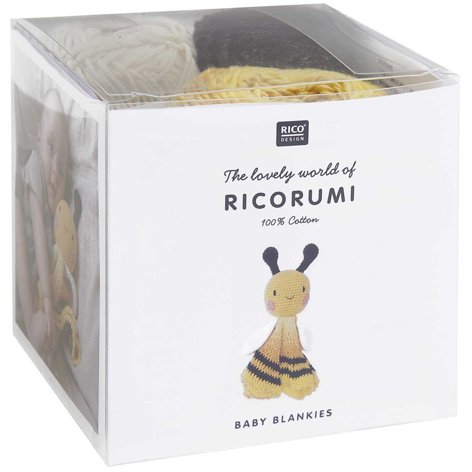 Crochet set Ricorumi Baby Blankies bee 8 pieces