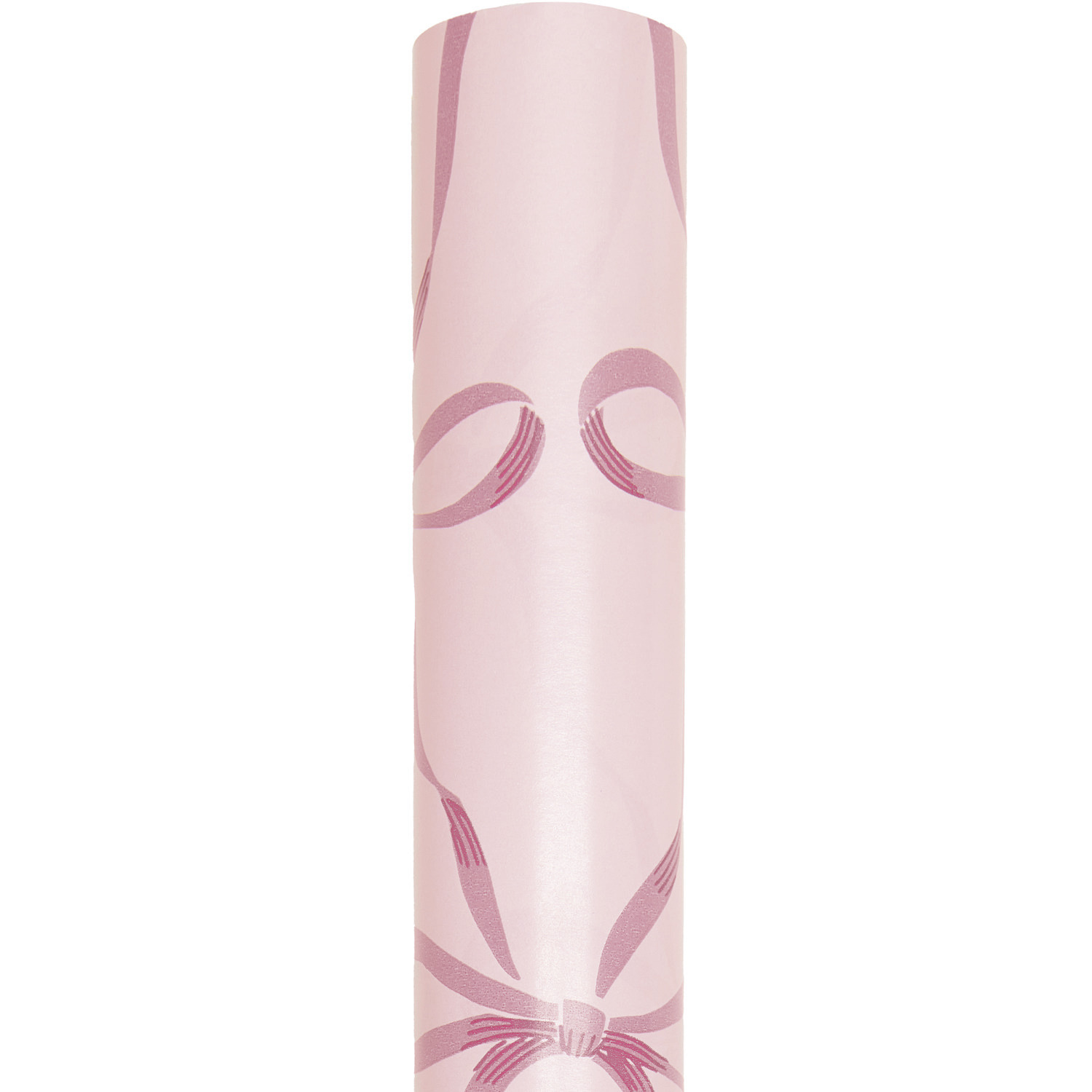 Geschenkpapier Schleifen Rosa von Rico Design, 200x70cm, 80g/m², zeigt rosa Schleifenmuster auf hellem Hintergrund. Ideal für stilvolle Verpackungen.