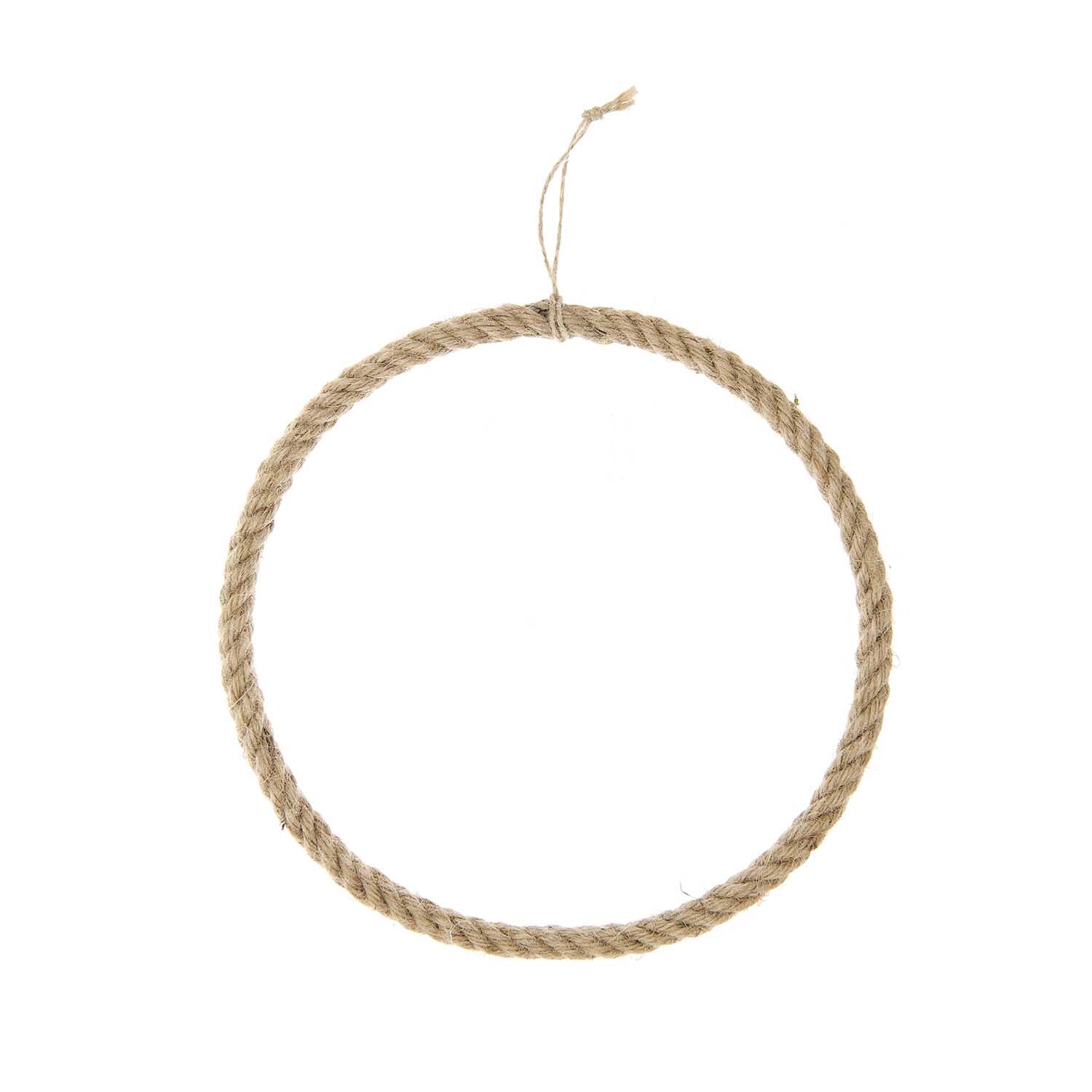 Jute Ring von Rico Design: Ein einfacher, runder Jutering, ideal für kreative Bastelprojekte.