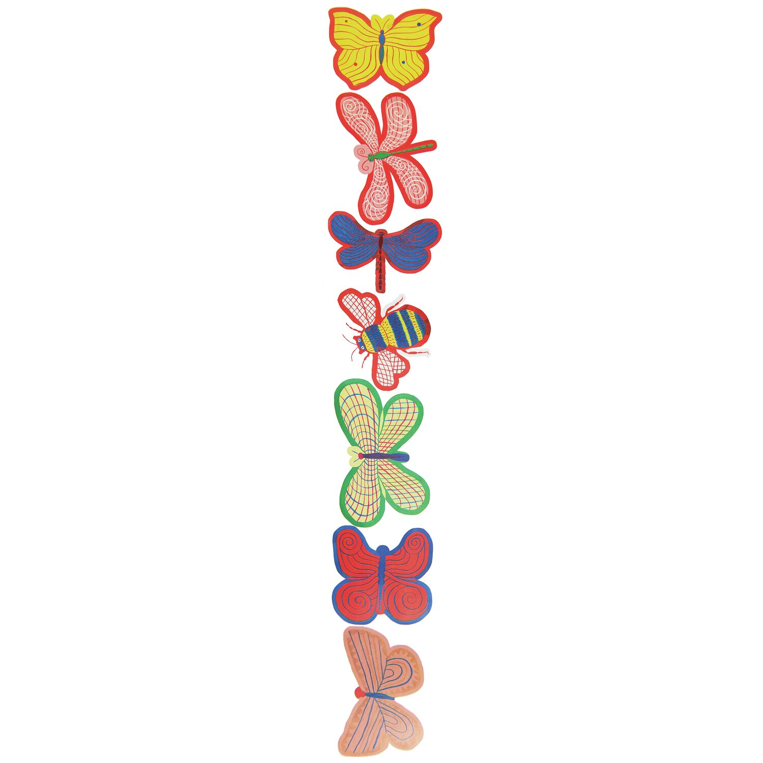 Sticker Midsommar Magic Insekten 100 Stück von Rico Design Sticker Midsommar Magic Insekten von Rico Design zeigt bunte Schmetterlinge und Insekten in leuchtenden Farben.