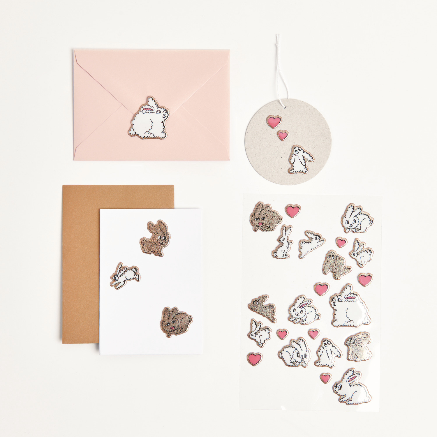 Paper Poetry Puffy-Sticker Futschikato Hasen 29 Stück von Rico Design Paper Poetry Puffy-Sticker Futschikato Hasen: Niedliche Hasen-Sticker von Rico Design auf Karten und Umschlägen, ideal für kreative Bastelprojekte.