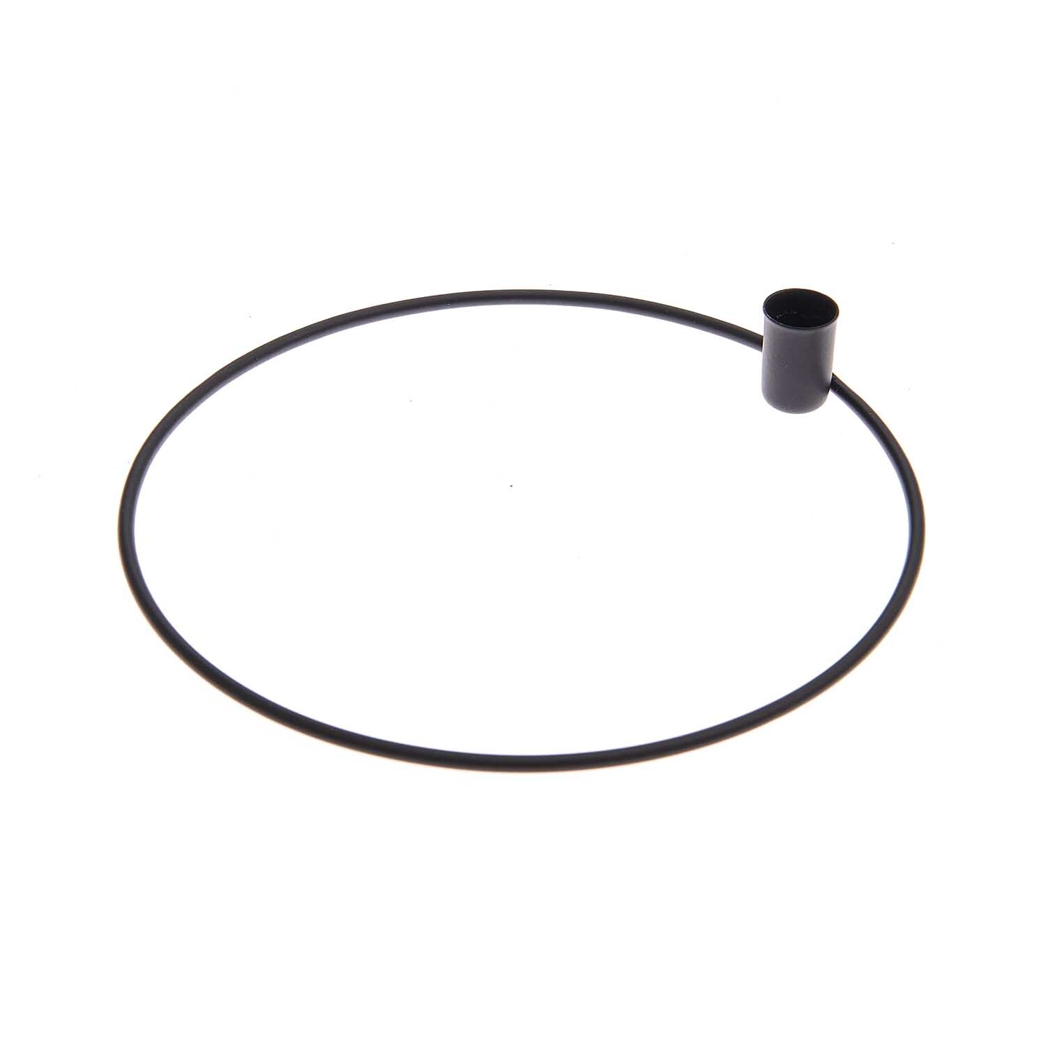 Metallring mit Kerzenhalter Ø 15cm Farbe Schwarz Matt von Rico Design Metallring mit Kerzenhalter Ø 15cm von Rico Design in Schwarz Matt, ideal für stilvolle Dekorationen.