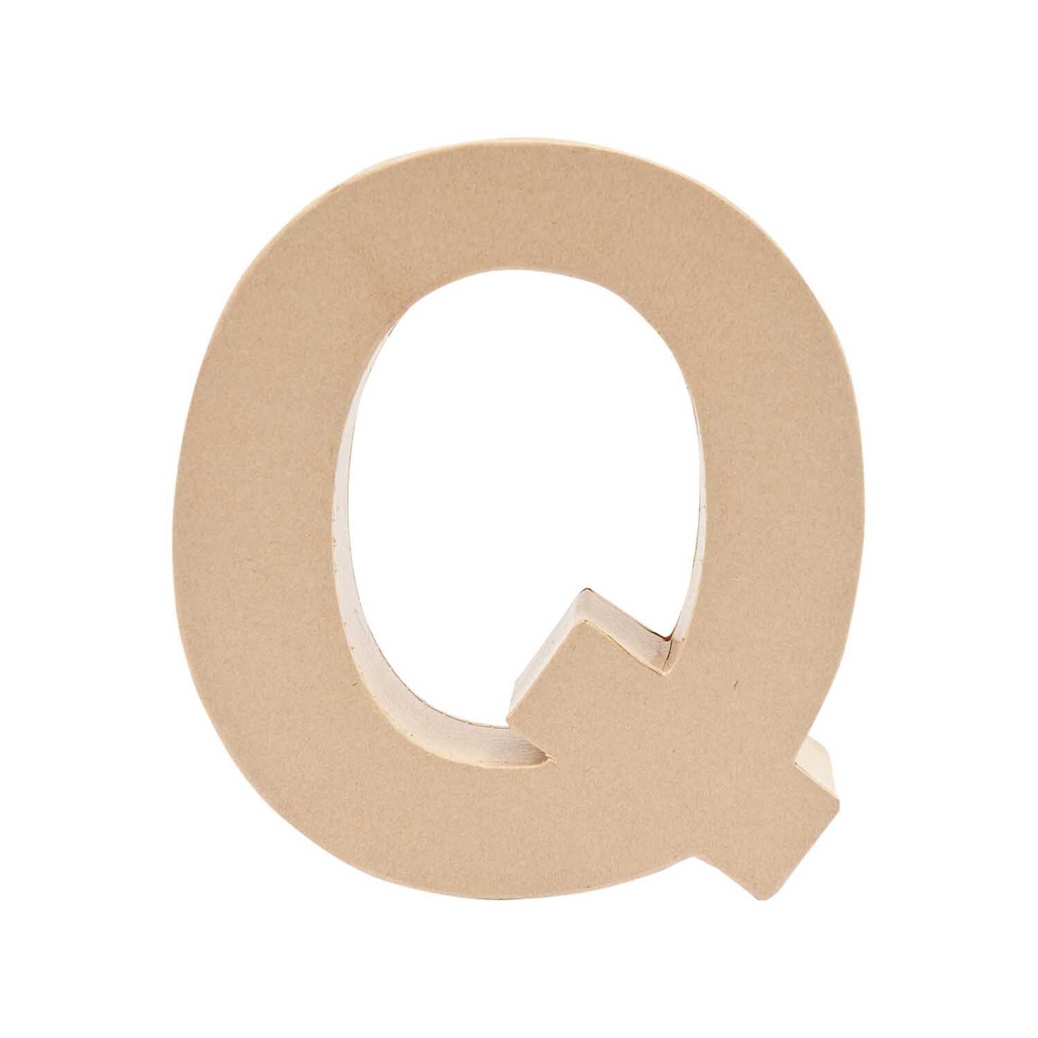 3D Papp-Buchstaben stehend Buchstabe Q von Rico Design 3D Papp-Buchstaben stehend Buchstabe Q von Rico Design