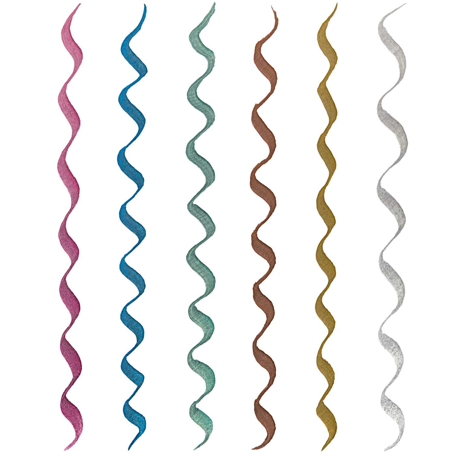 Paper Poetry Metallic Brushpens 6 Stück von Rico Design