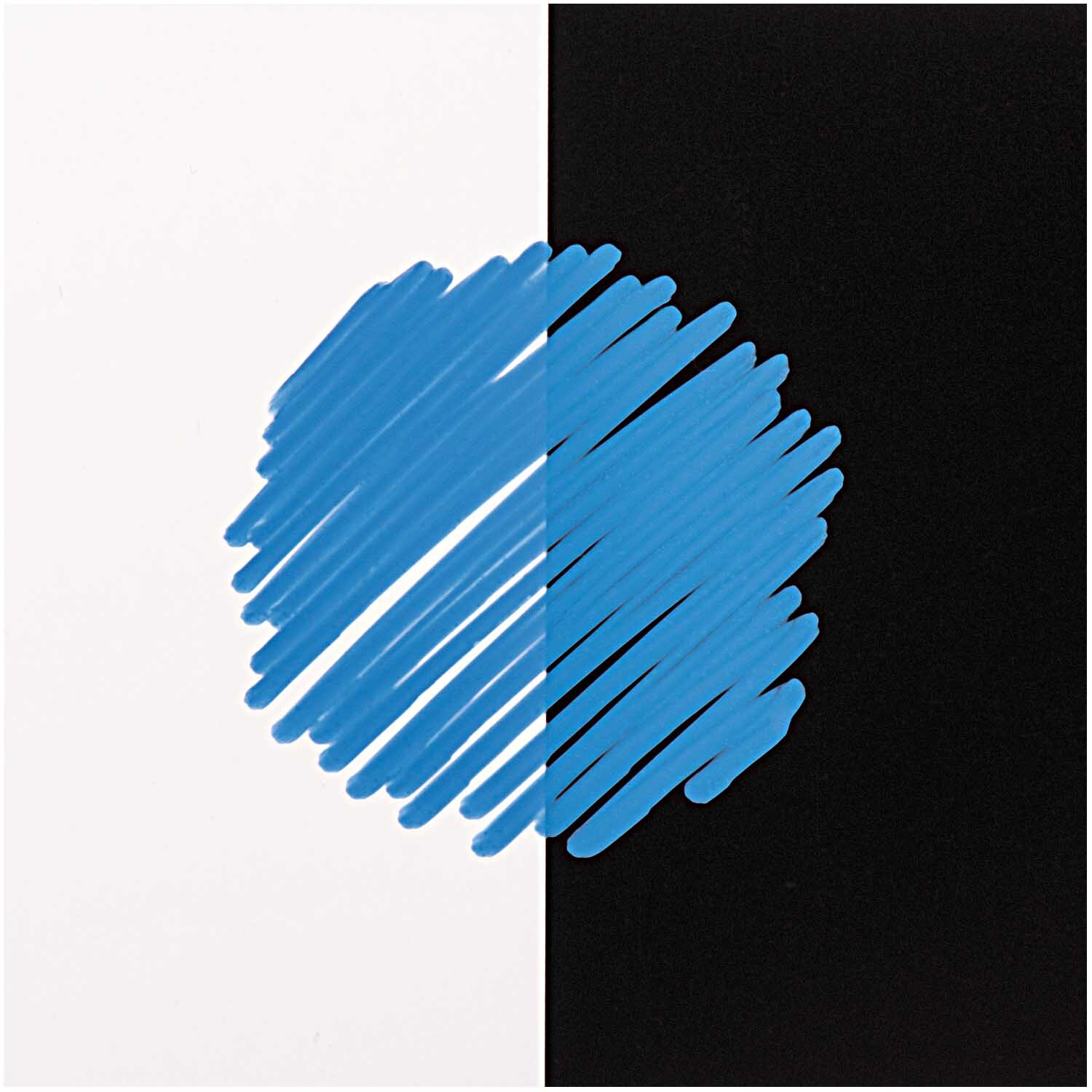 Lackmarker 1,2mm Farbe Blau von Rico Design Lackmarker 1,2mm von Rico Design: Blaue Markierung auf schwarz-weißem Hintergrund. Ideal für präzises Zeichnen.