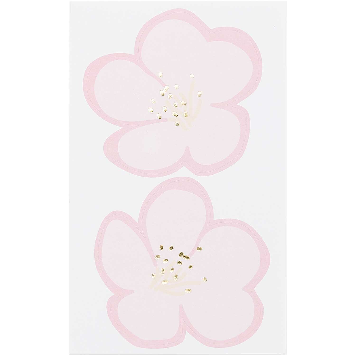 Paper Poetry Sticker Jardin Japonais Kirschblüten 8 Stück von Rico Design Paper Poetry Sticker Jardin Japonais zeigt zarte Kirschblüten in Rosa und Weiß, ideal für kreative Projekte.
