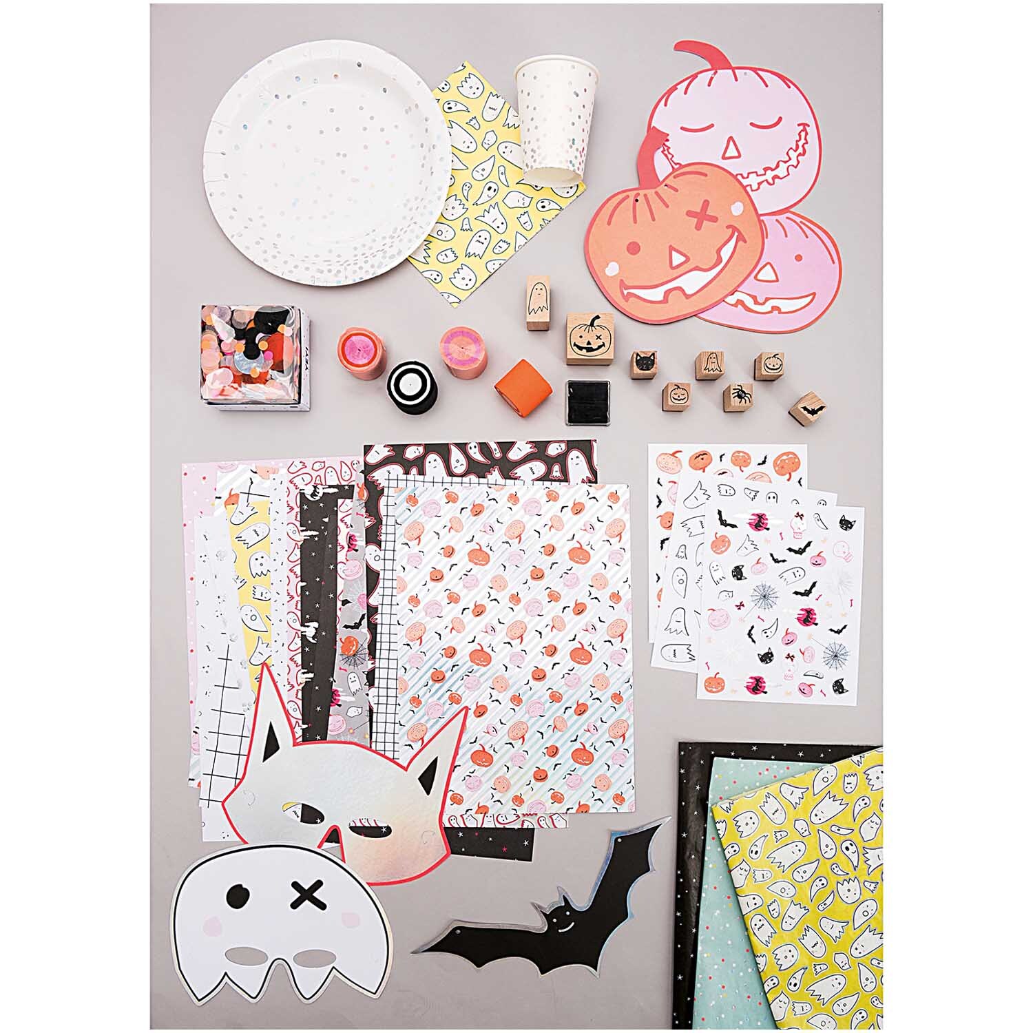 Servietten Gespenster 20 Stück von Rico Design Servietten Gespenster 20 Stück: Halloween-Dekoration mit gelben, weißen und schwarzen Motiven von Rico Design.