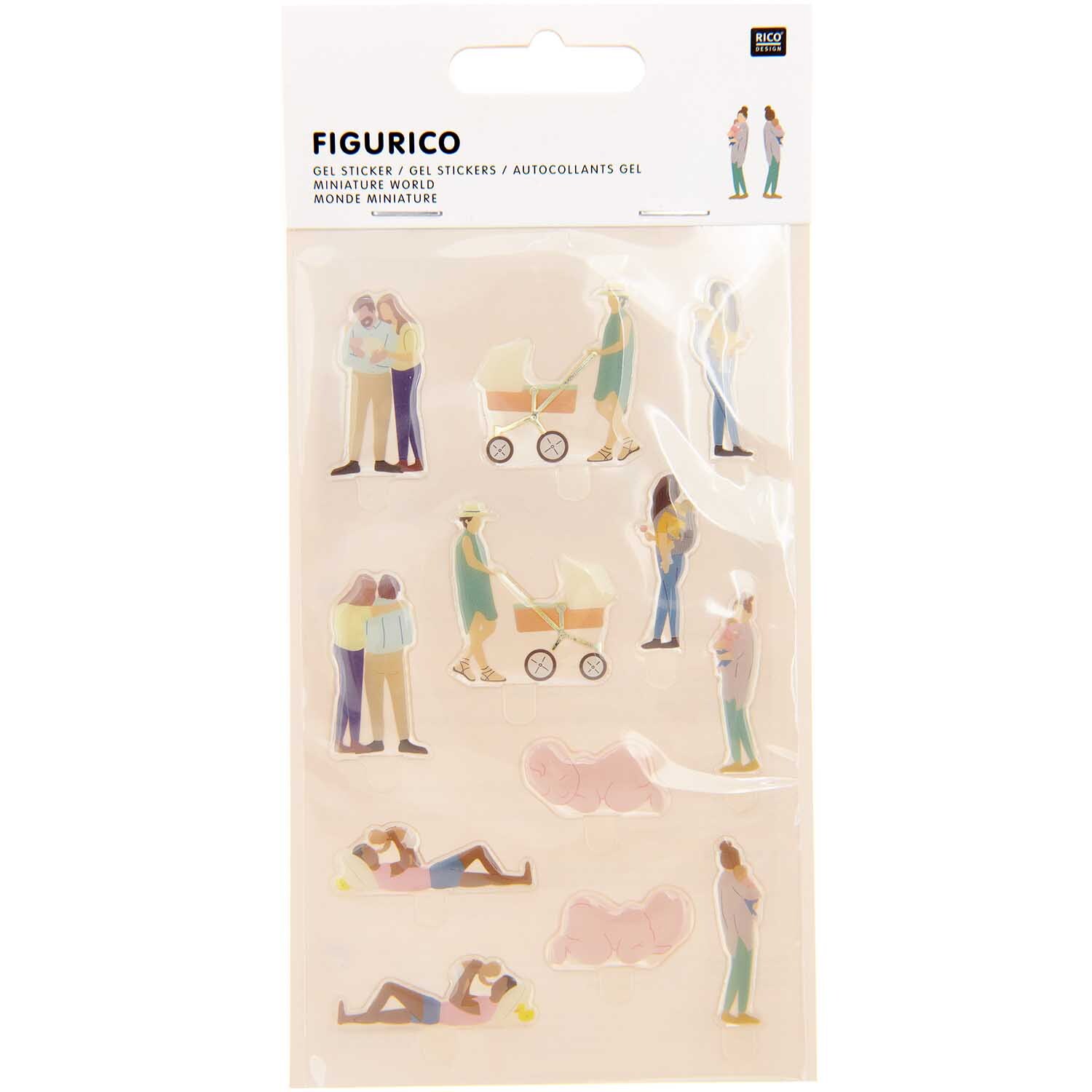 Figurico Gelsticker Hello Baby von Rico Design