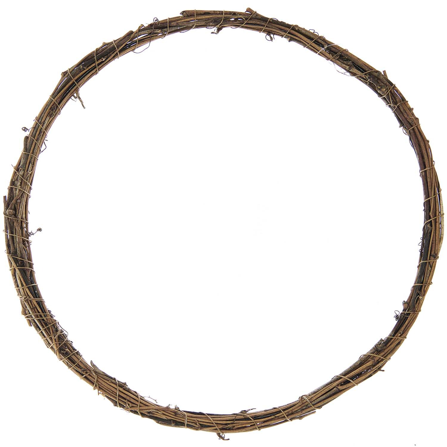 Ring aus Rattan von Rico Design, braun, ideal für kreative Dekorationen und Bastelprojekte.