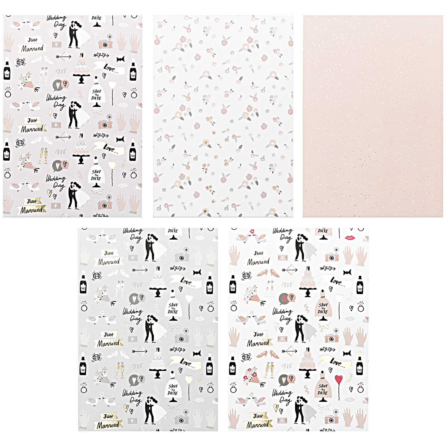 Paper Poetry Motivpapierblock Hochzeit 30 Blatt von Rico Design Paper Poetry Motivpapierblock Hochzeit 30 Blatt zeigt verschiedene Hochzeitssymbole auf mehrfarbigem Hintergrund. Ideal für kreative Projekte.