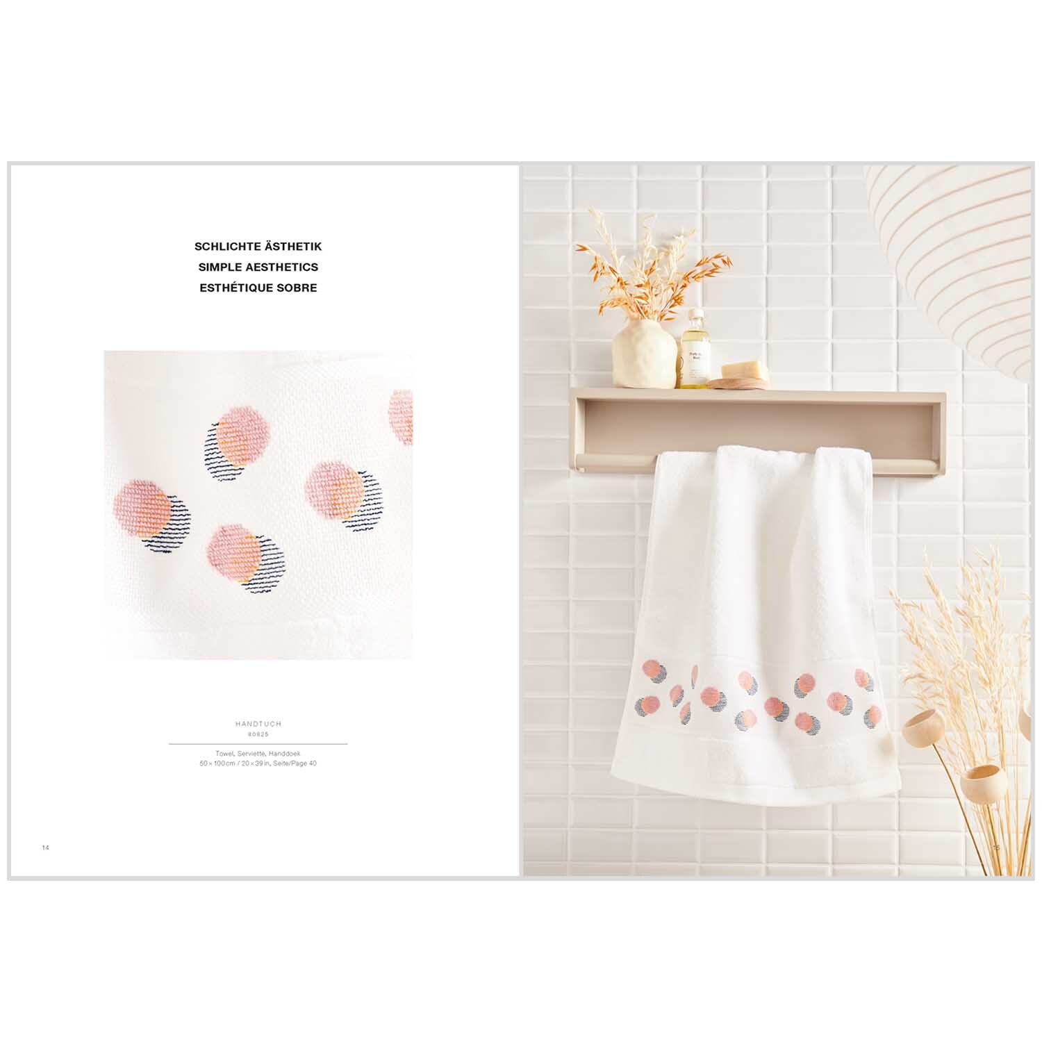 Livret de broderie Magie des fleurs de cerisier nr. 184 from Rico Design