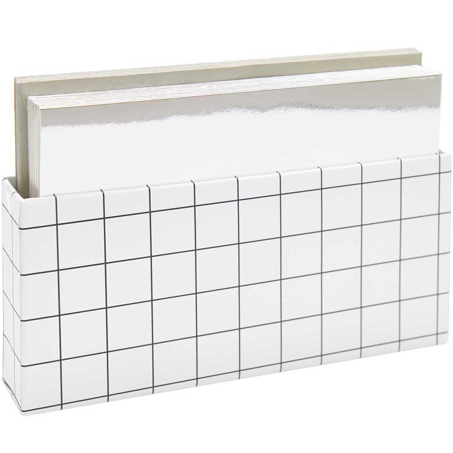 Paper Poetry Kartenset Spiegelkarton B6, 20-teilig, in eleganter silberner Optik von Rico Design.