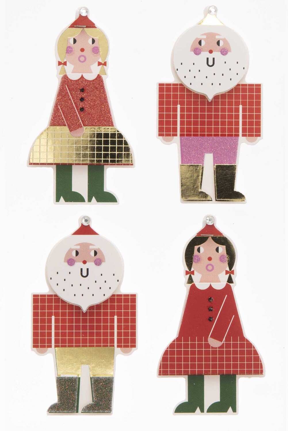 Paper Poetry 3D-Sticker Weihnachtsmann 1 Blatt von Rico Design