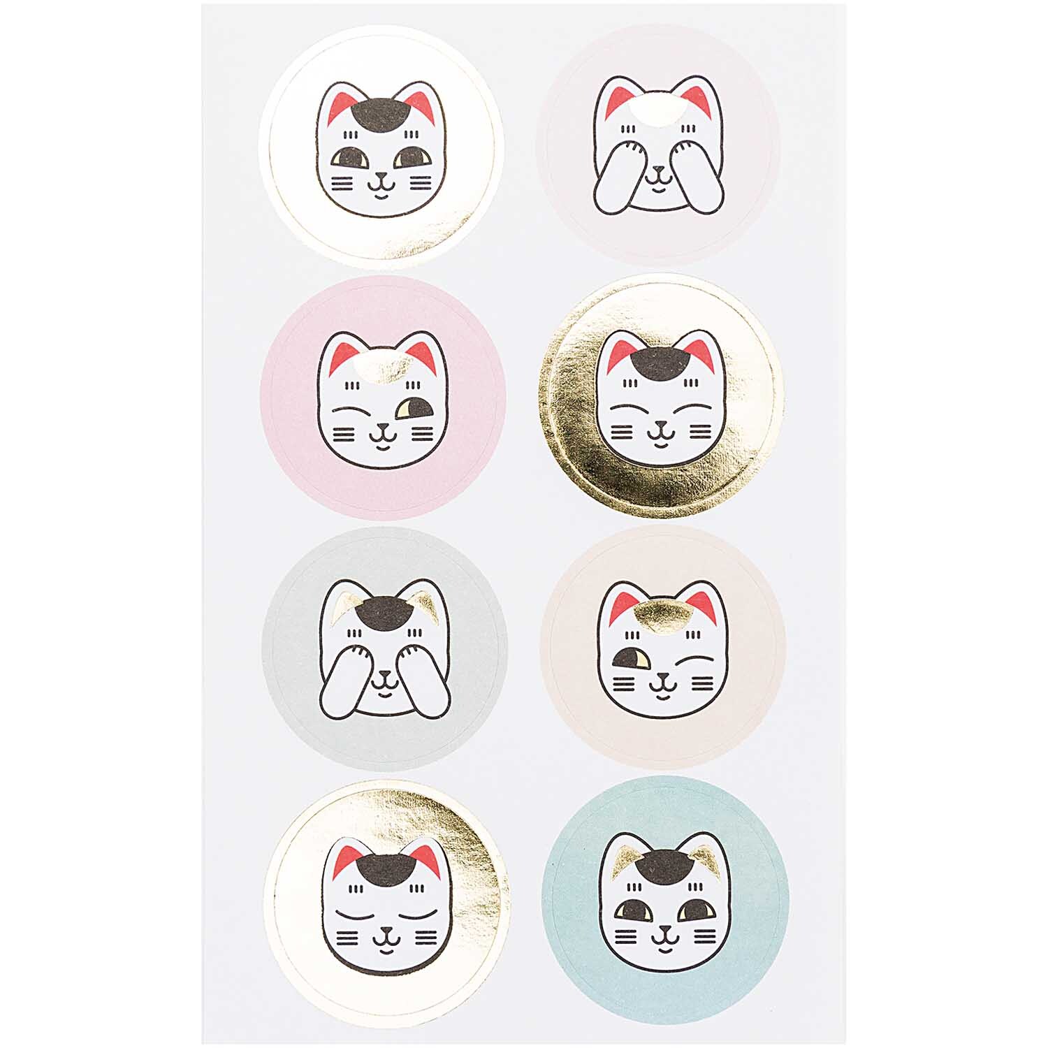 Paper Poetry Sticker Jardin Japonais Katzen 32 Stück von Rico Design