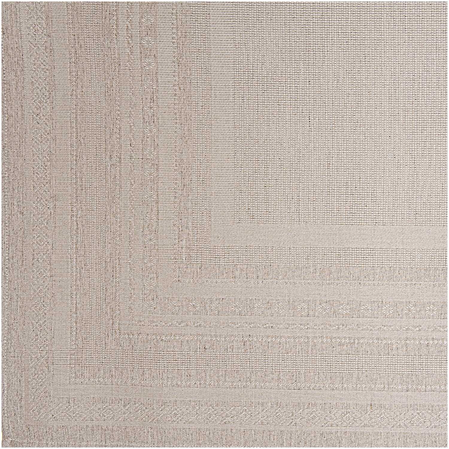 Tischdecke natur 90x90cm von Rico Design in einem schlichten Design, ideal für stilvolle Tischdekorationen.