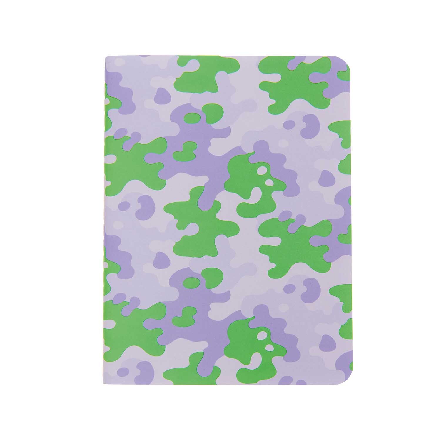 Paper Poetry Notizbücher A6 camouflage-blurry 2 Stück von Rico Design