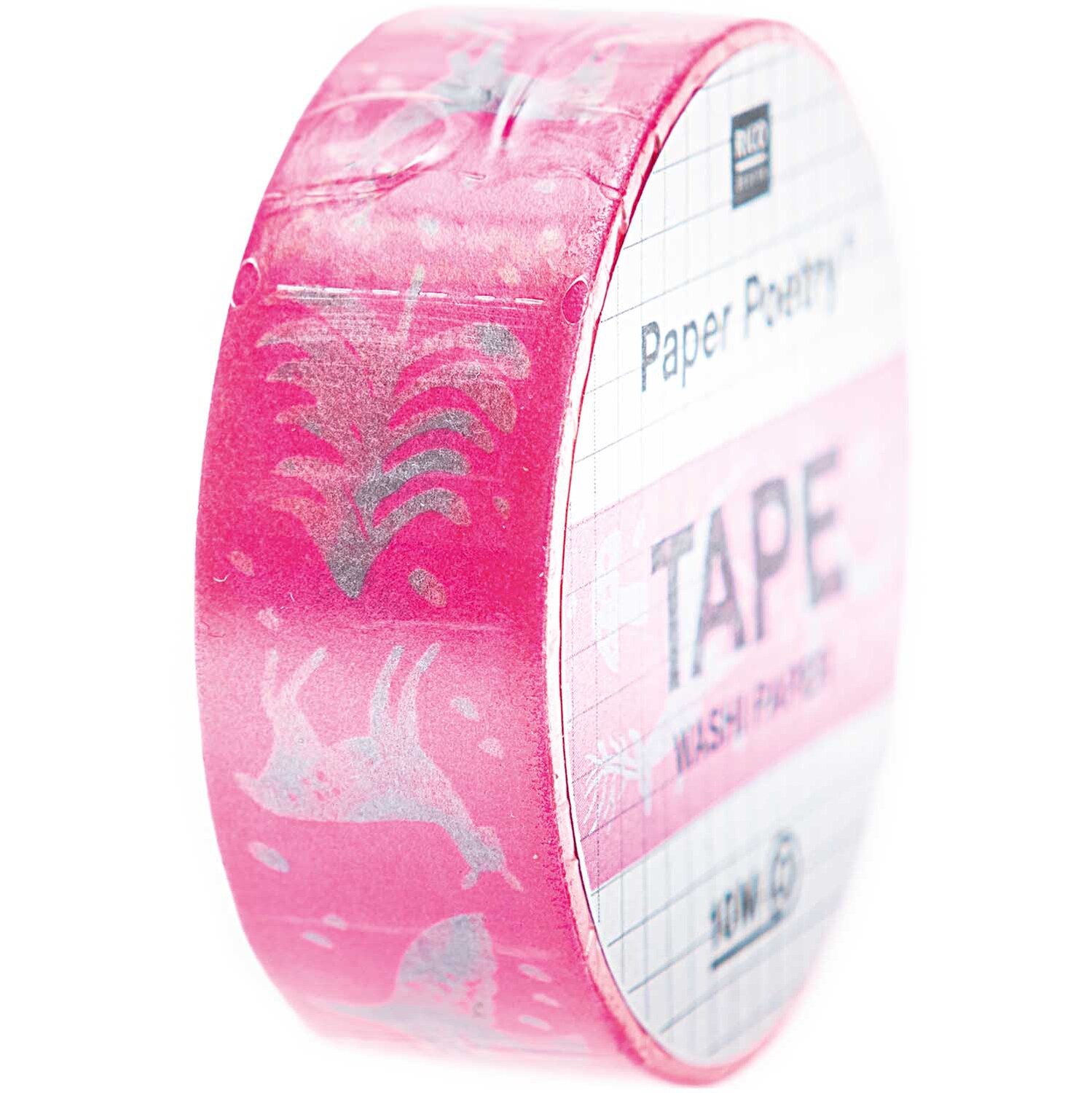 Paper Poetry Tape Nostalgic Christmas pink 1,5cm 10m von Rico Design
