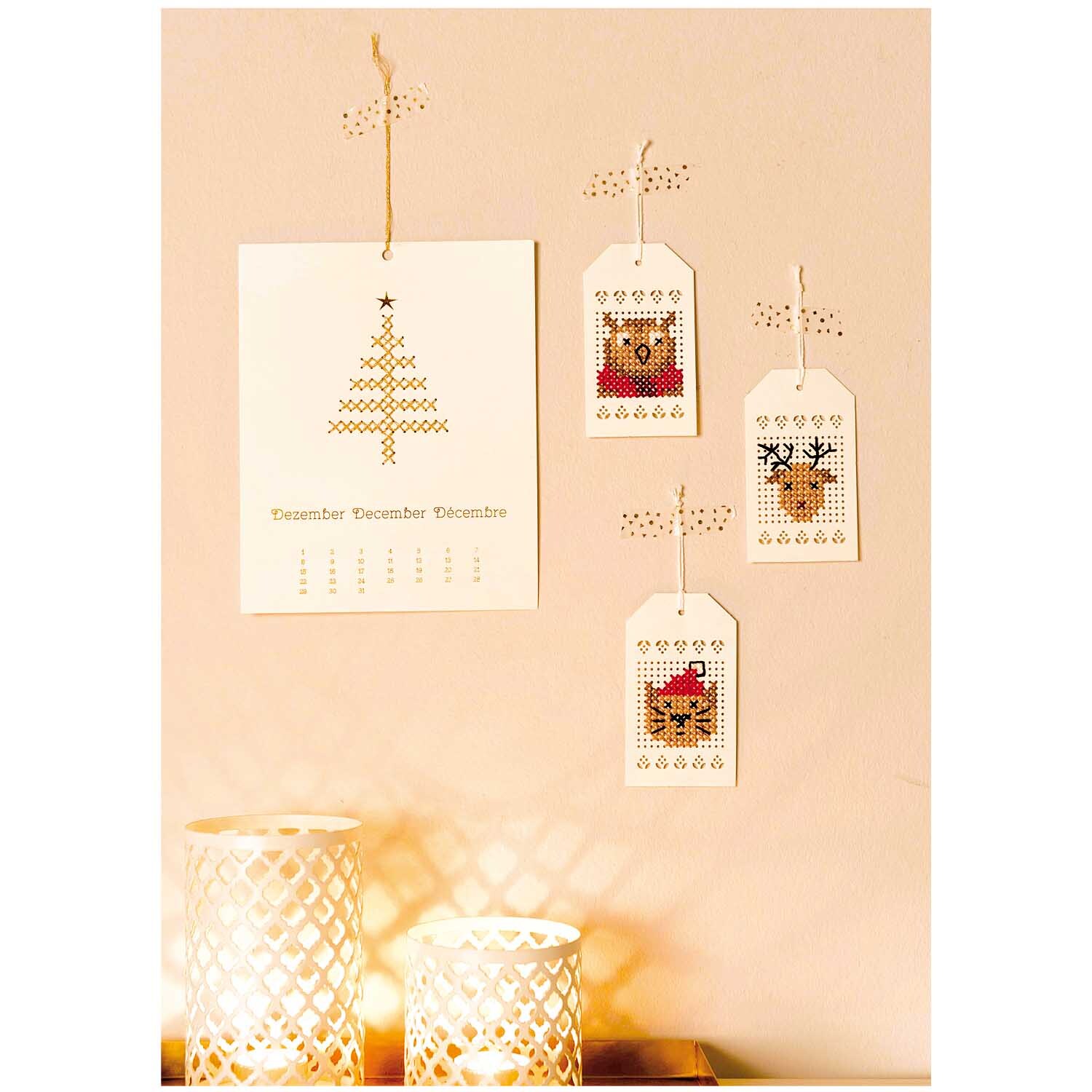 Kalender zum Besticken gold 16x20cm immerwährend von Rico Design Kalender zum Besticken gold 16x20cm immerwährend von Rico Design