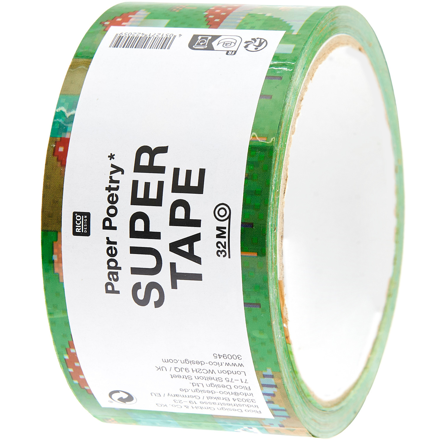 Paper Poetry Paketklebeband Shrooom Games 5cmx32m von Rico Design