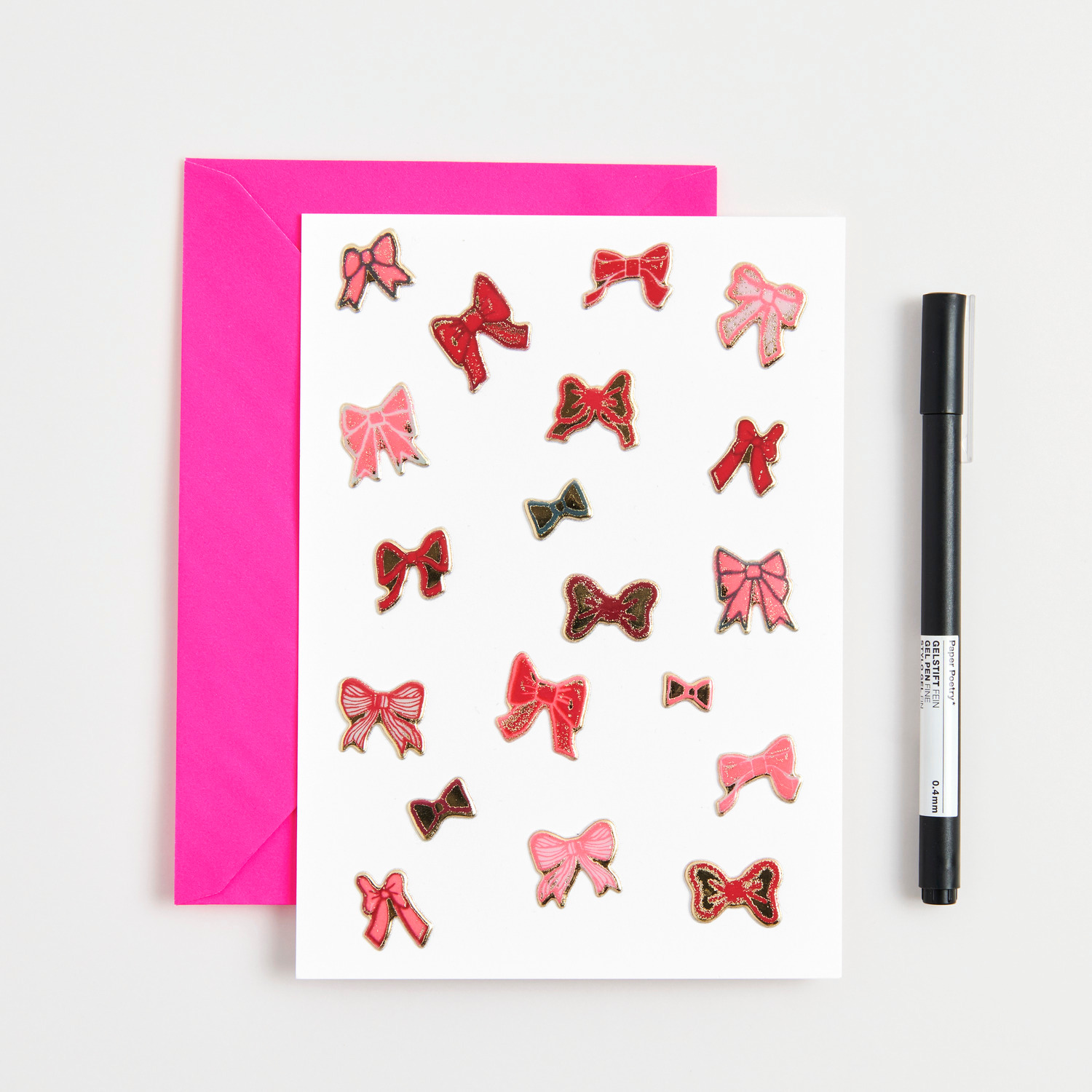 Paper Poetry Puffy Sticker Schleifen 1 Blatt von Rico Design