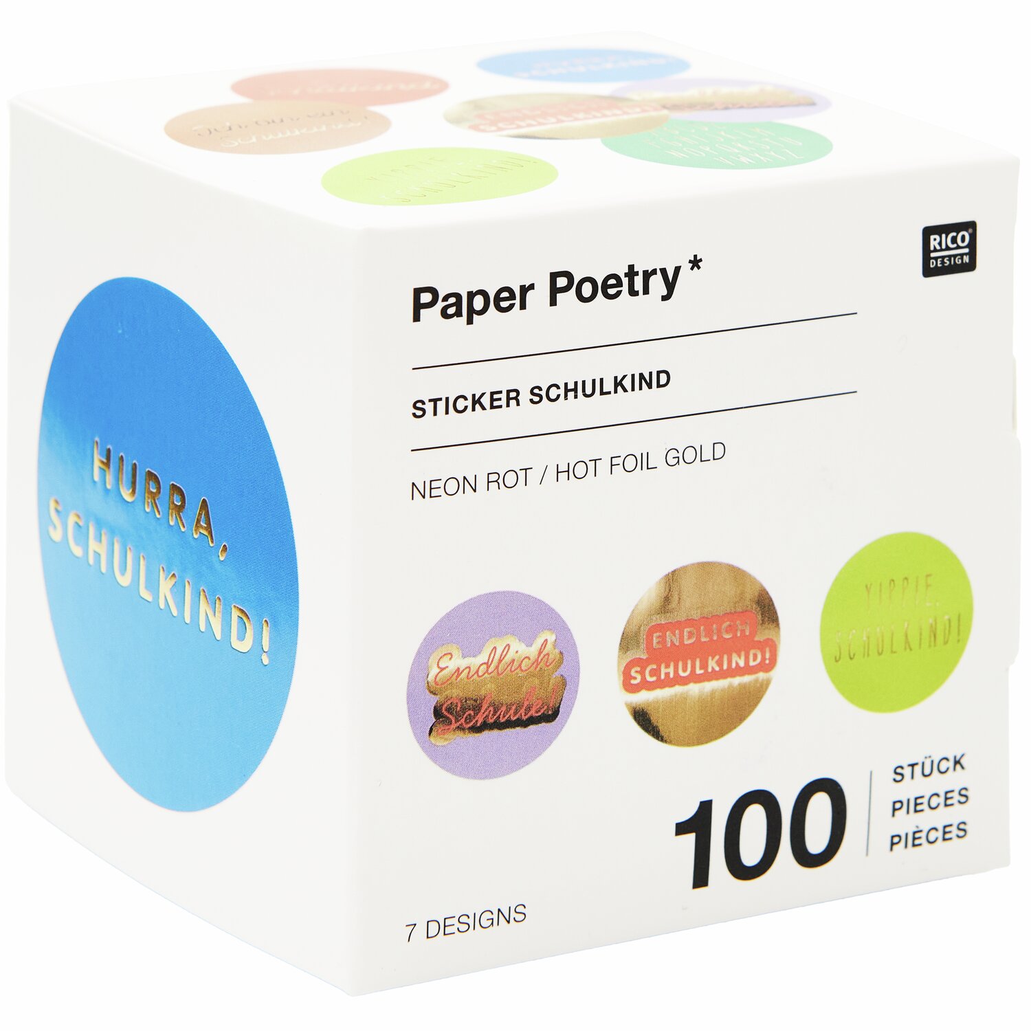 Paper Poetry Sticker Schulkind 100 Stück von Rico Design